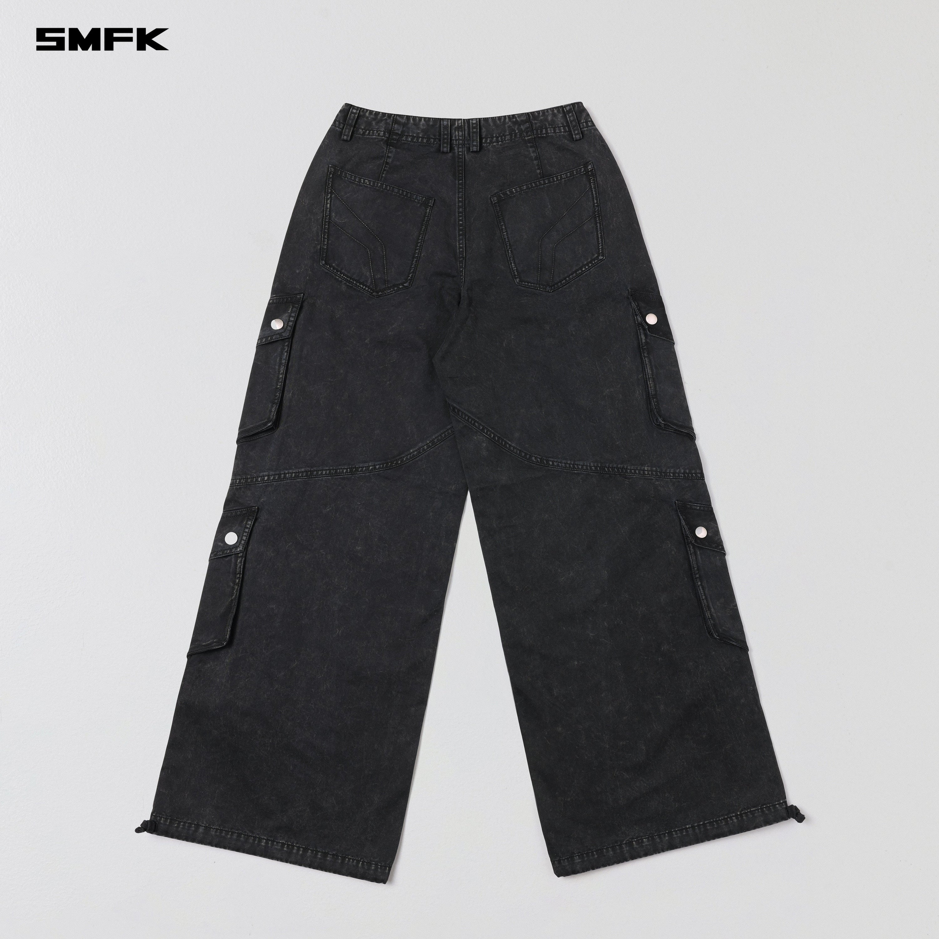 MIRAGE VANISH LOOSE CARGO /GARMENT DYE VANISH BLACK