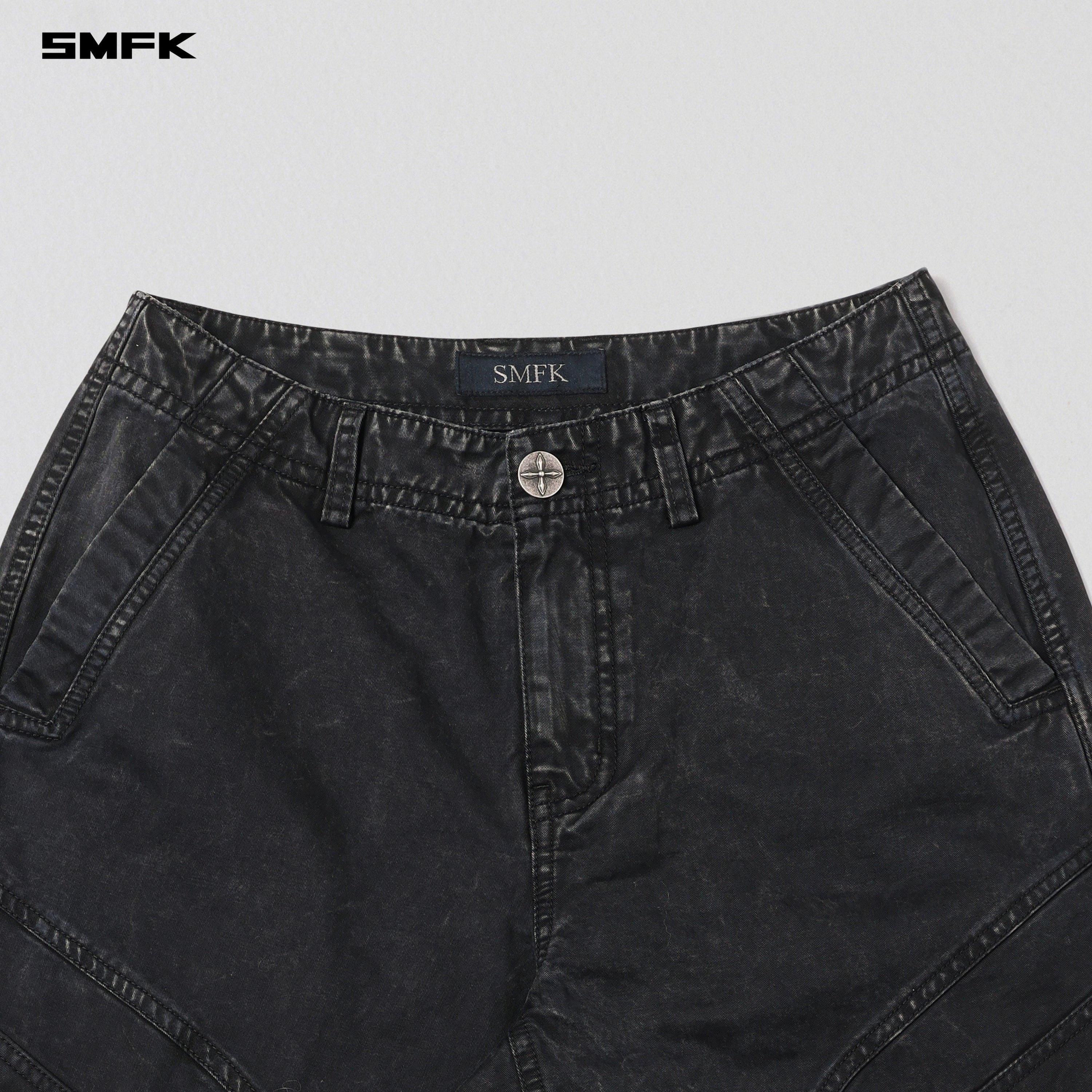 MIRAGE VANISH LOOSE CARGO /GARMENT DYE VANISH BLACK