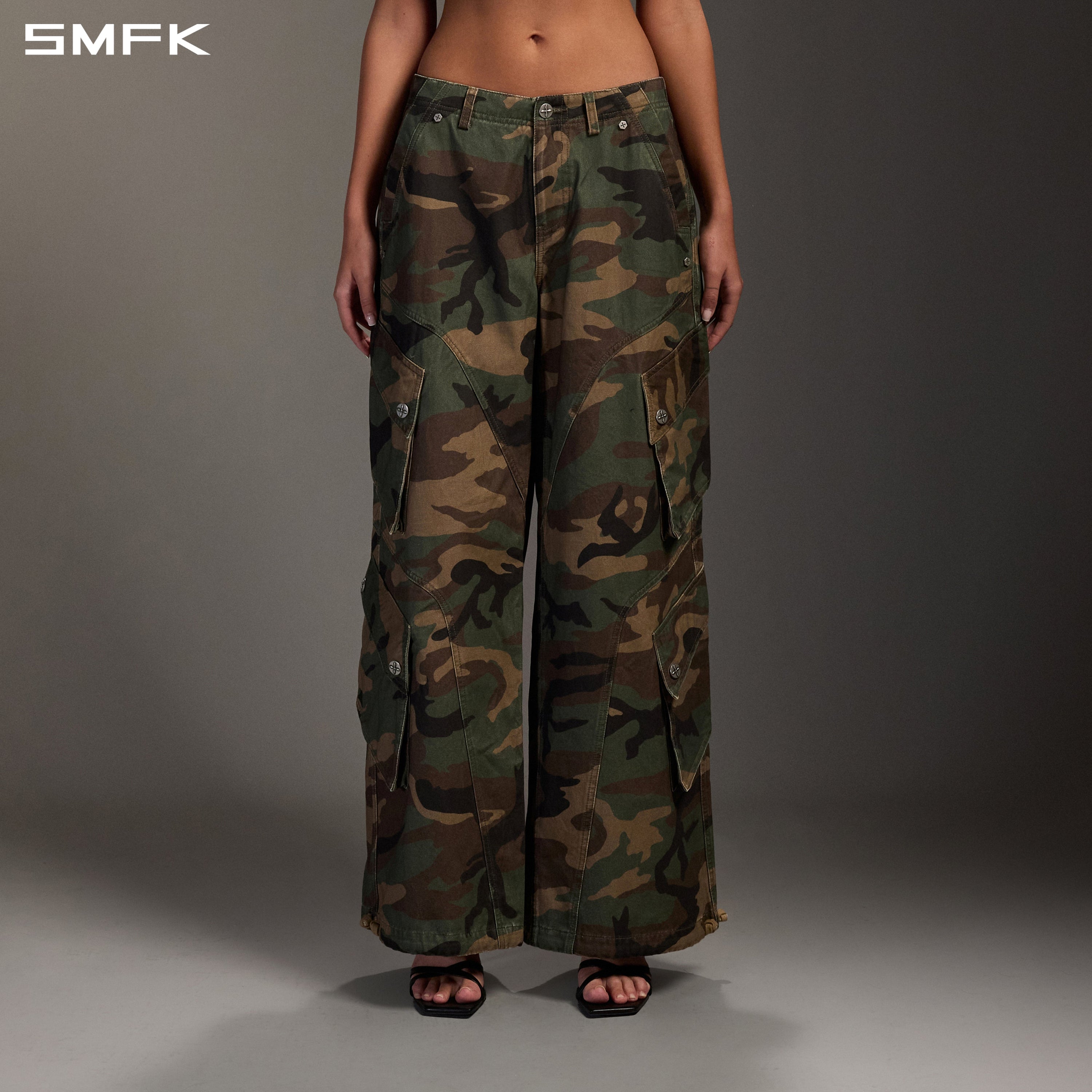 MIRAGE VANISH LOOSE CARGO /GARMENT DYE GREEN CAMOUFLAGE