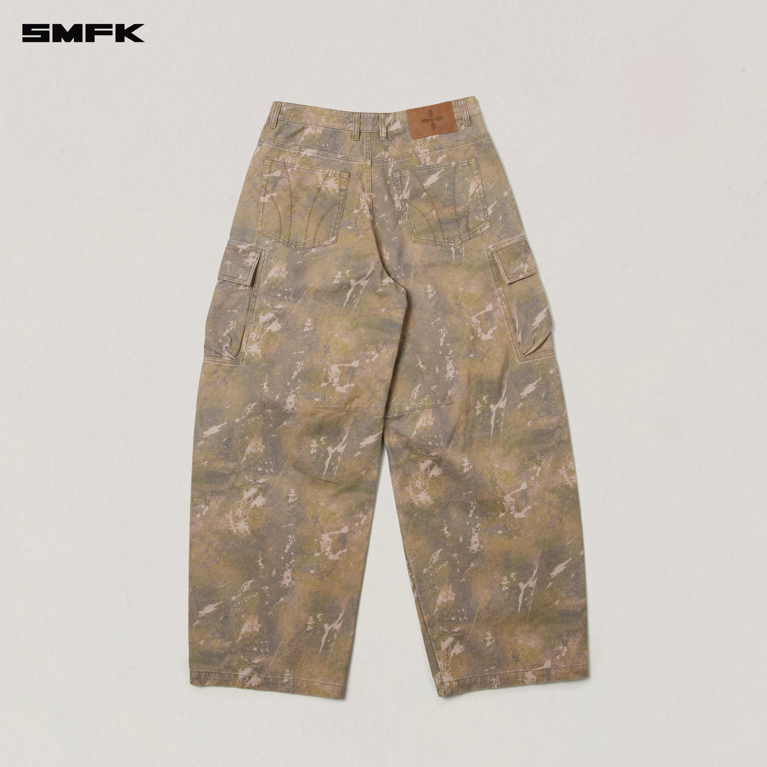 VINTAGE-STORM ONE CUT ARC CARGO PANTS/FADE DYE HURRICANE CAMOUFLAGE