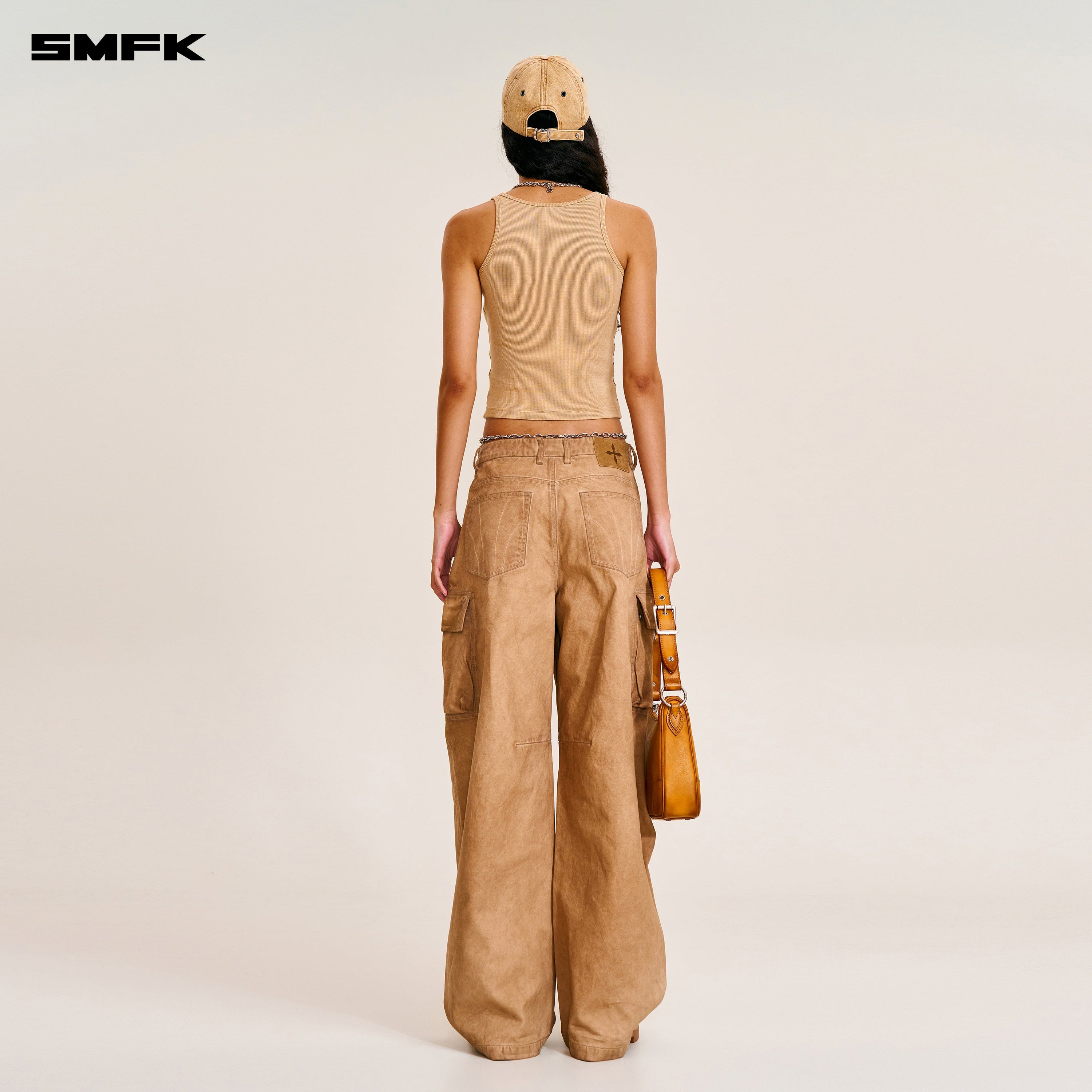 VINTAGE-STORM ONE CUT ARC CARGO PANTS/FADE DYE FADING DESERT