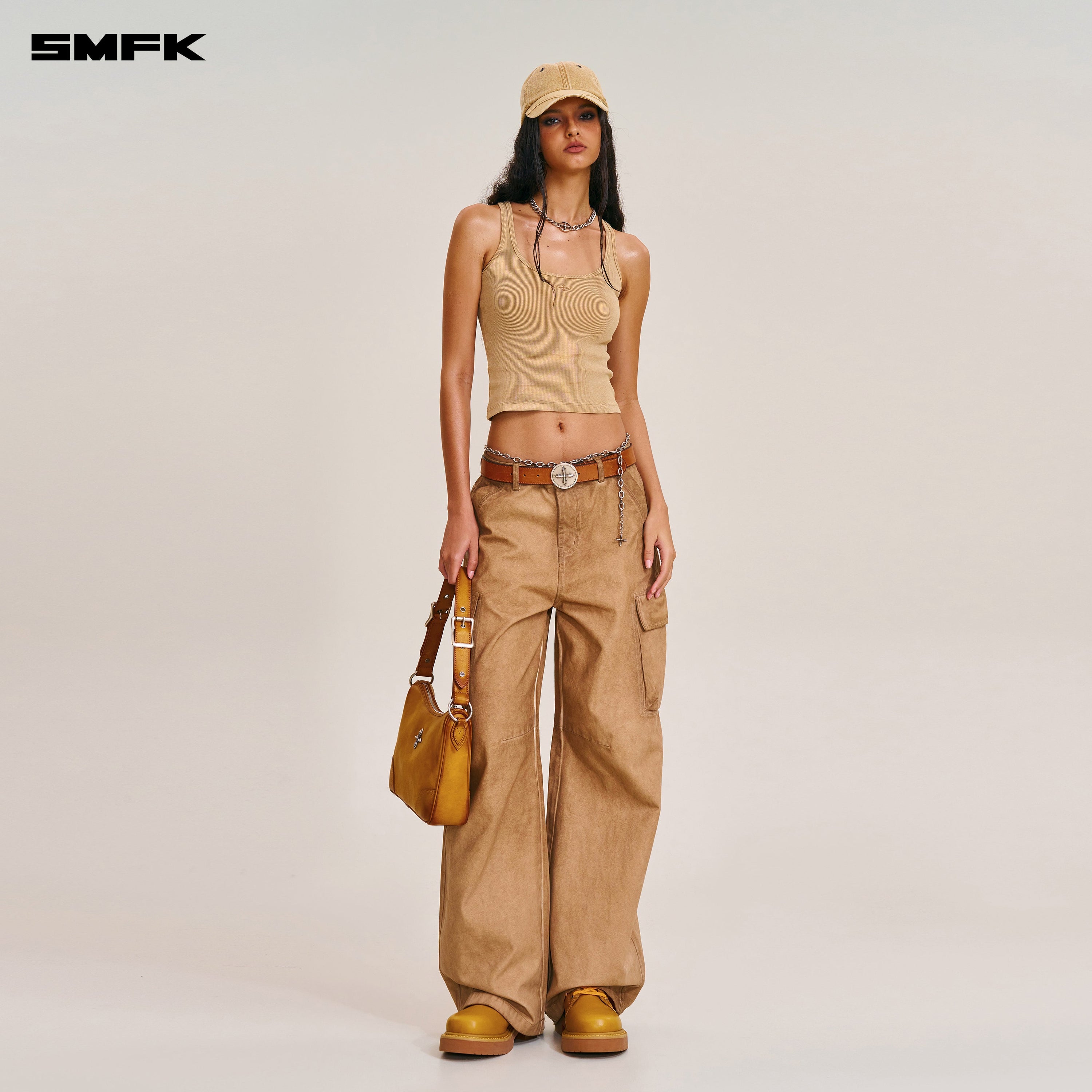 VINTAGE-STORM ONE CUT ARC CARGO PANTS/FADE DYE FADING DESERT