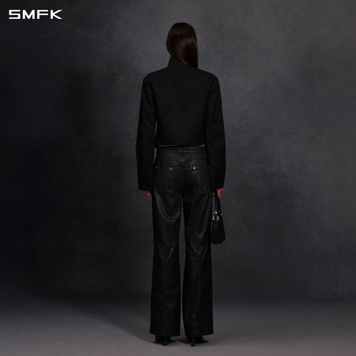 MIRAGE SIREN COLD DYE SLIM CARGO PANTS/COLD DYE+WAX/W INK BLACK