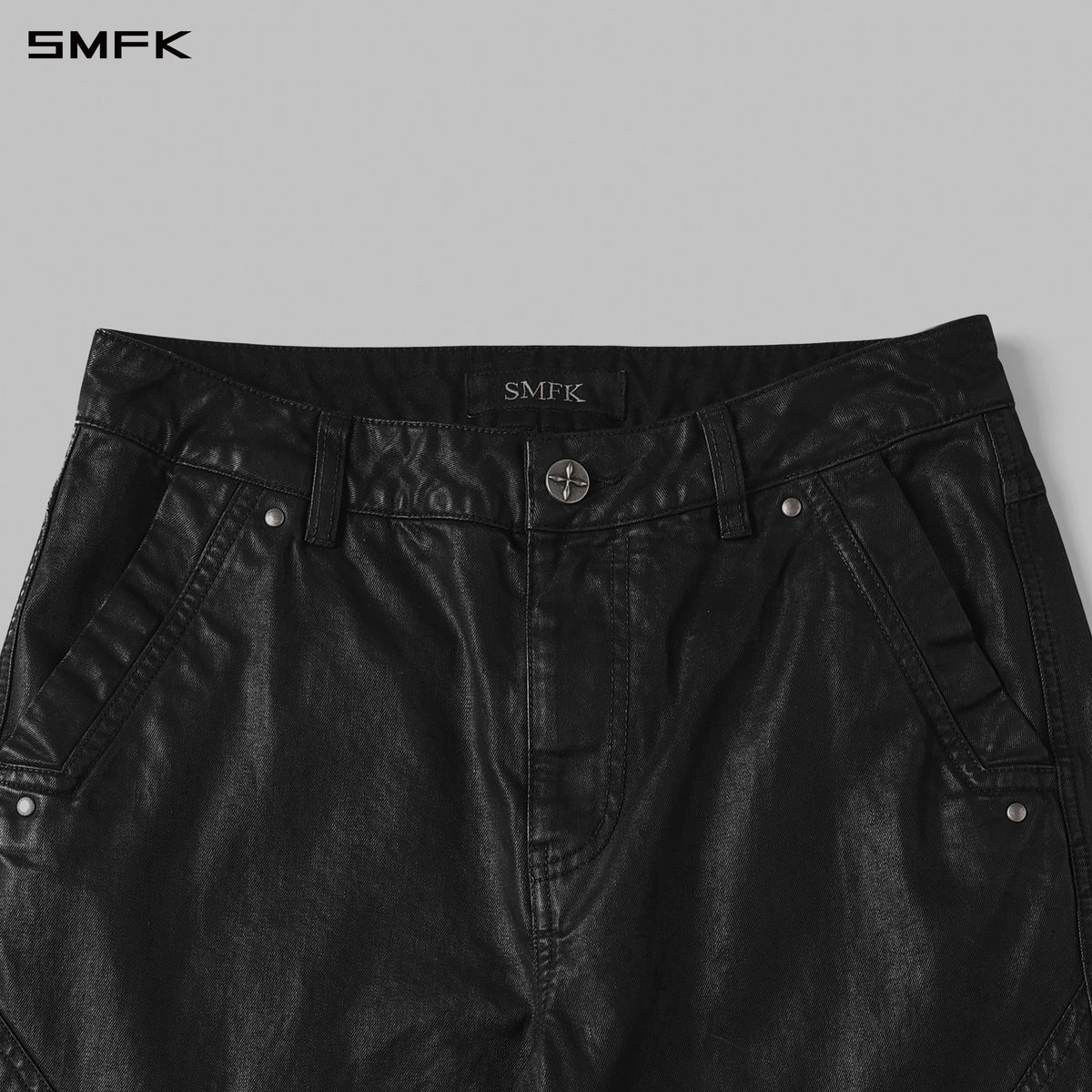 MIRAGE SIREN COLD DYE SLIM CARGO PANTS/COLD DYE+WAX/W INK BLACK