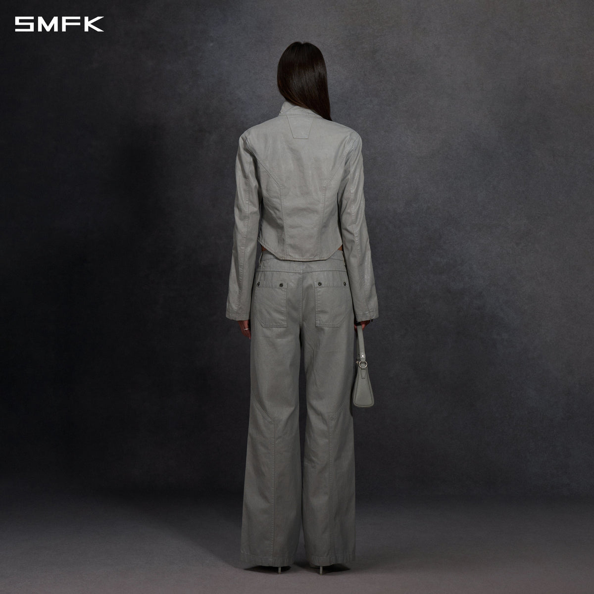 MIRAGE SIREN COLD DYE SLIM CARGO PANTS/COLD DYE+WAX/W MIST GREY