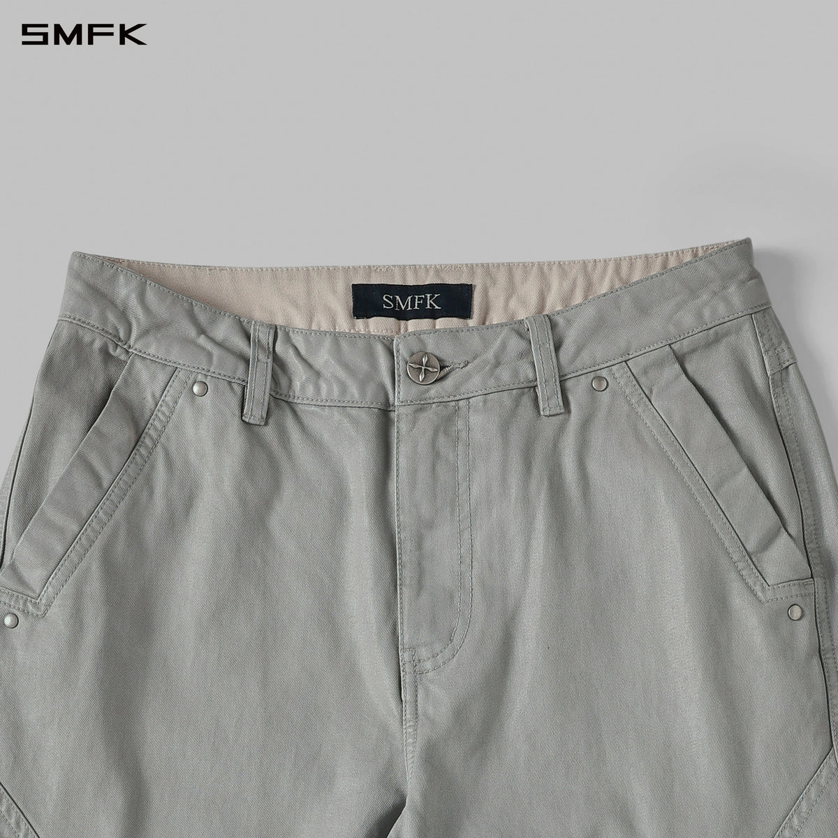 MIRAGE SIREN COLD DYE SLIM CARGO PANTS/COLD DYE+WAX/W MIST GREY