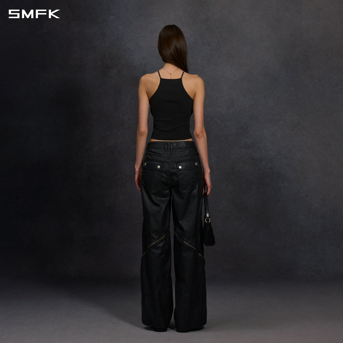 MIRAGE HURRICANE COLD DYE SLIM CARGO PANTS/COLD DYE+WAX/W INK BLACK