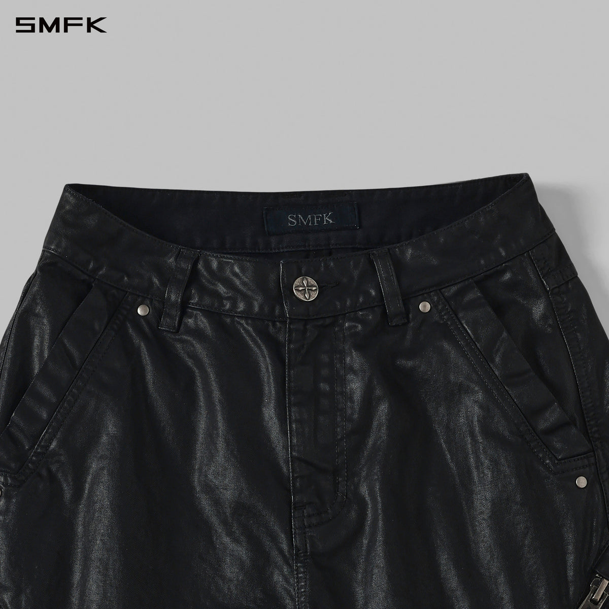 MIRAGE HURRICANE COLD DYE SLIM CARGO PANTS/COLD DYE+WAX/W INK BLACK