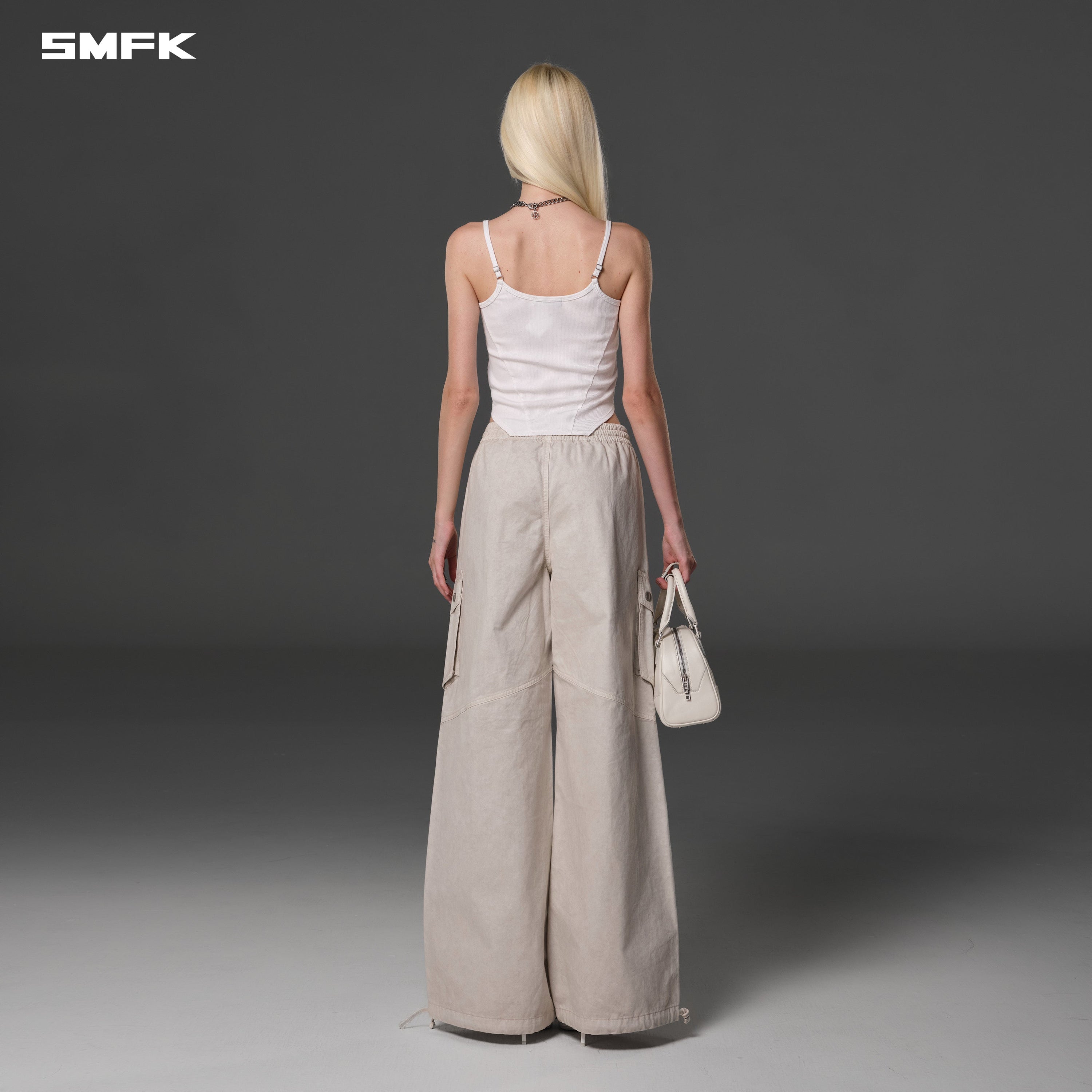 MIRAGE VANISH LOOSE SPORTS CARGO /GARMENT DYE VANISH WHITE