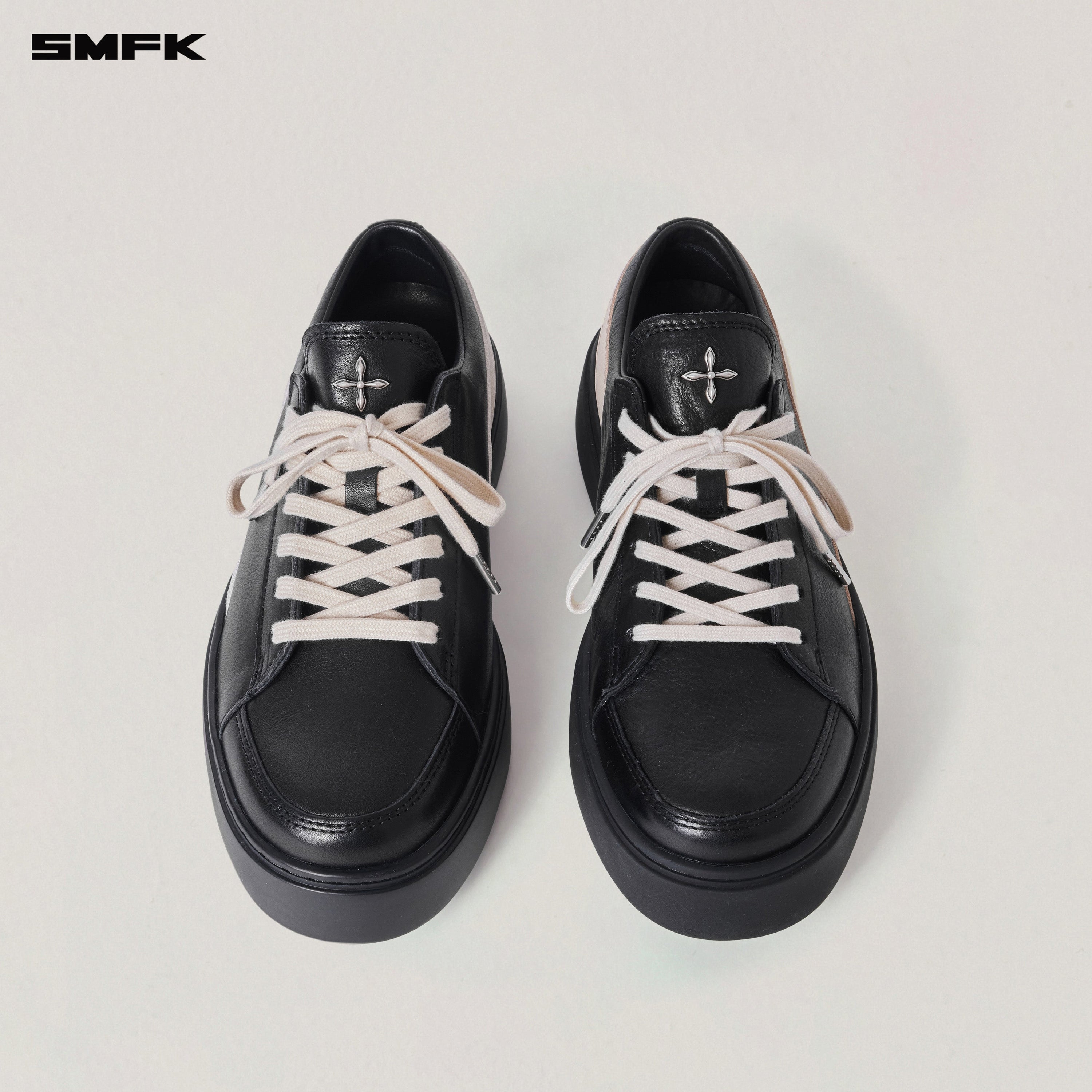 COMPASS ORIGIN  LEATHER SNEAKER LOW WILD BLACK