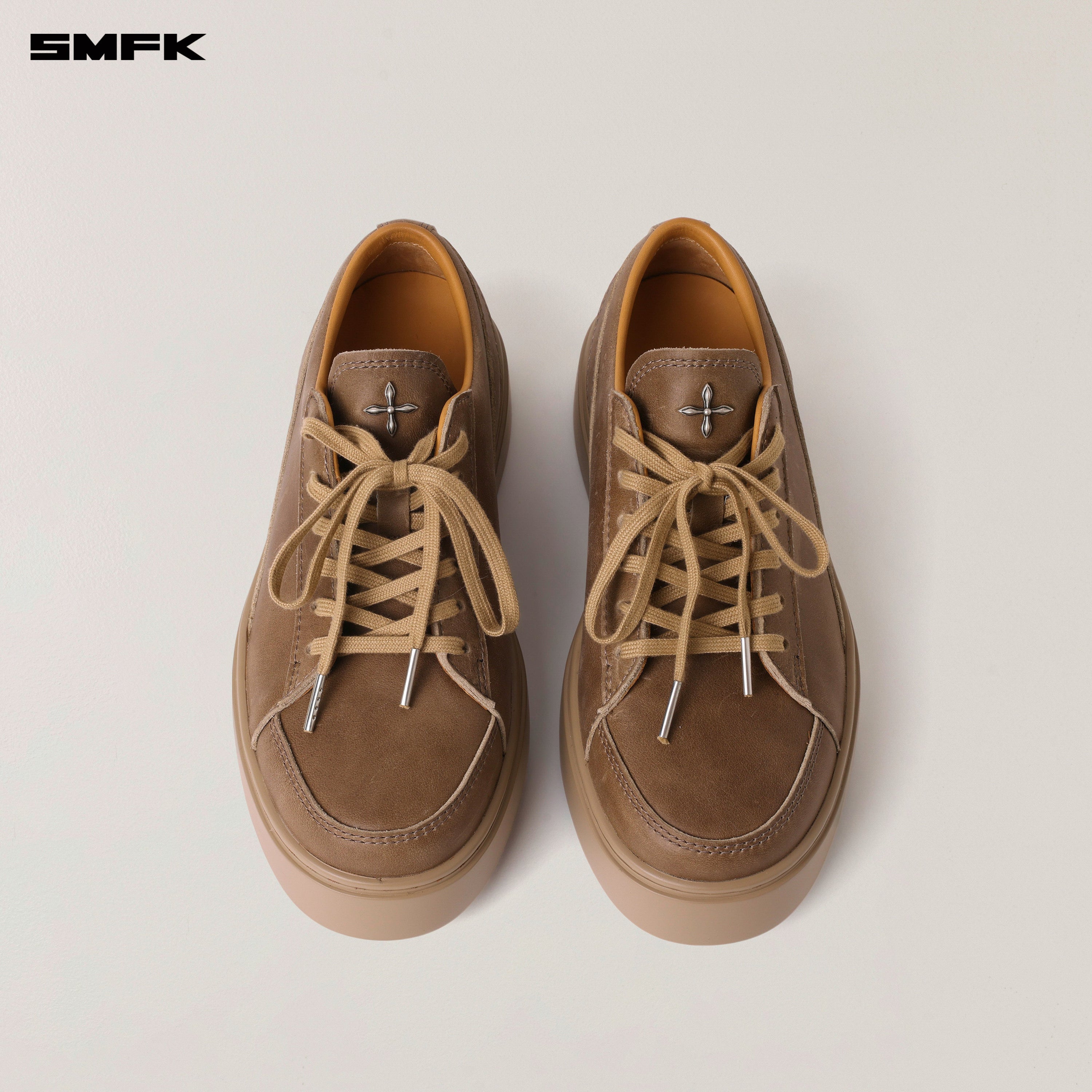 COMPASS ORIGIN LEATHER SNEAKER LOW WILD HORSE BROWN