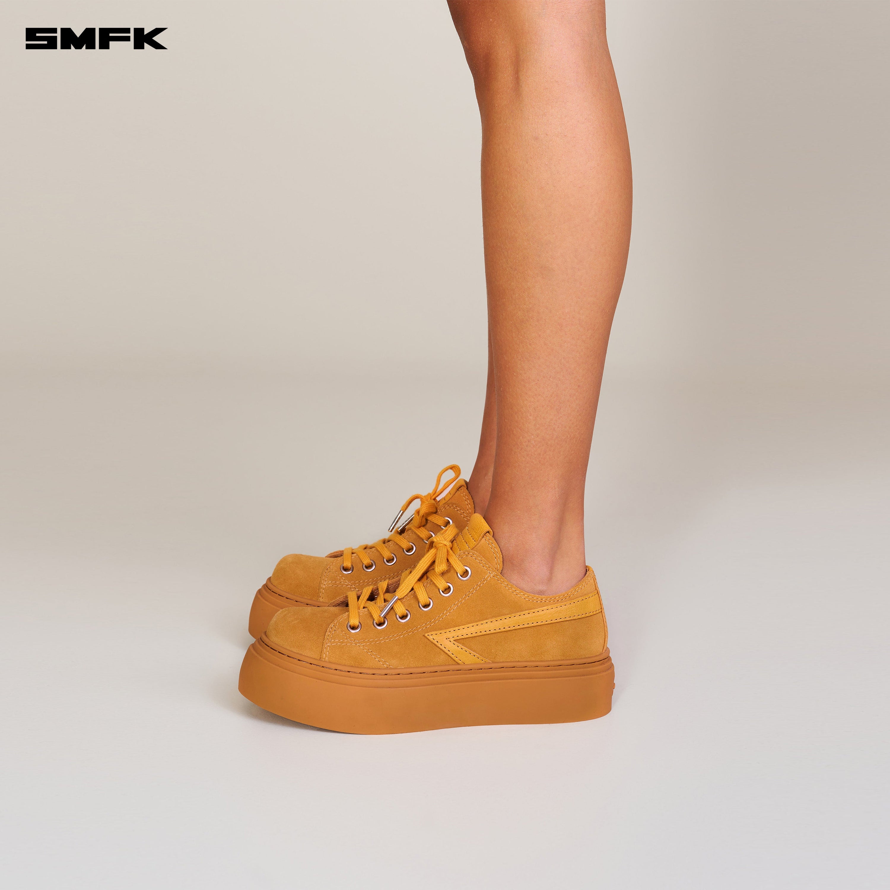COMPASS METEOR SUEDE LEATHER SNEAKER Ginger