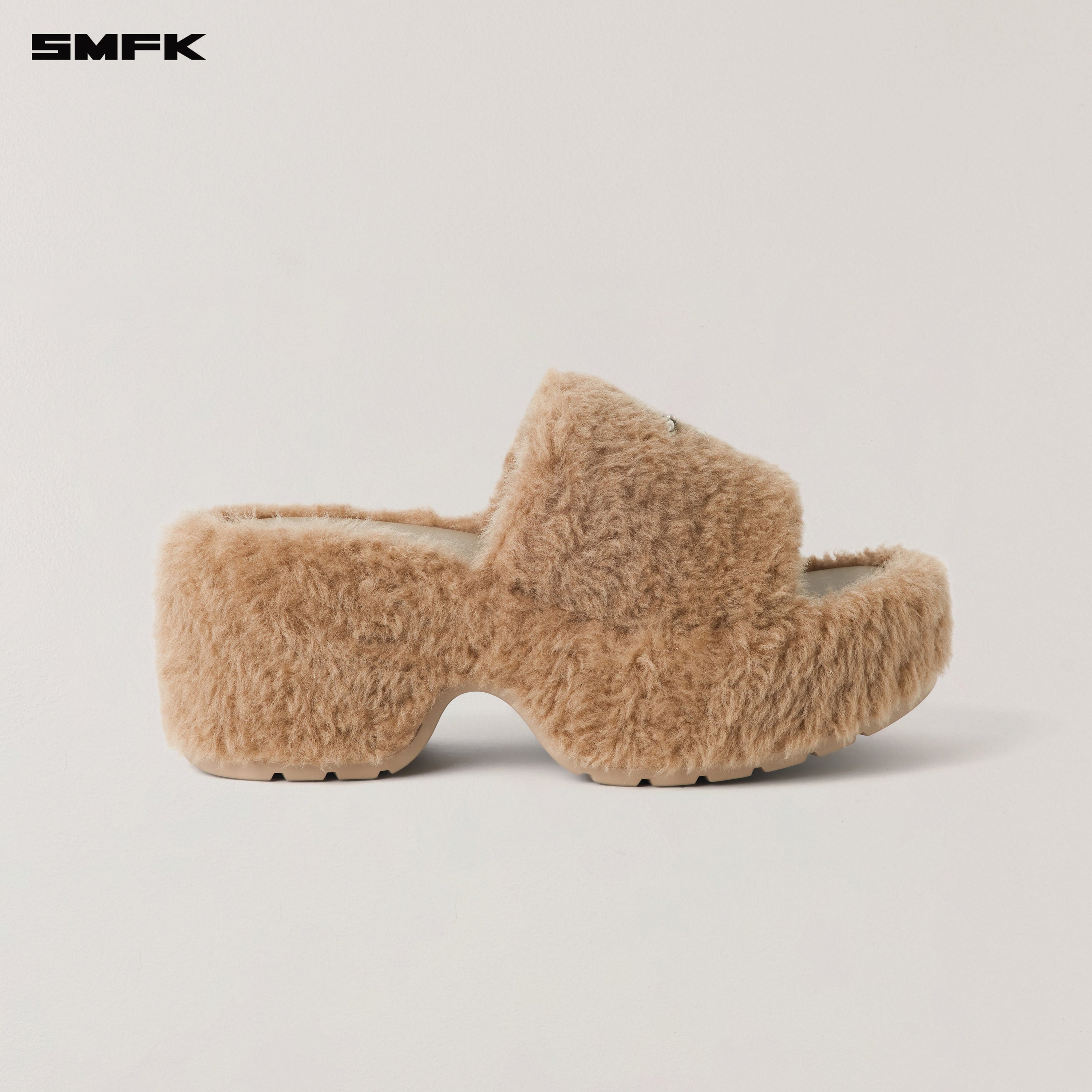COMPASS MODE WOOL SHEARLING UNITY SLIPPER/HIGH SAND
