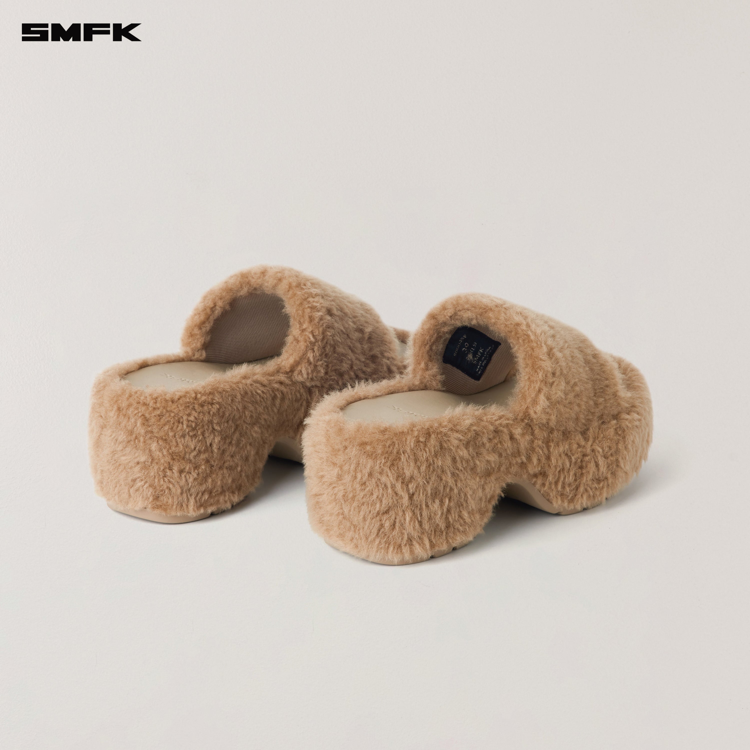 COMPASS MODE WOOL SHEARLING UNITY SLIPPER/HIGH SAND