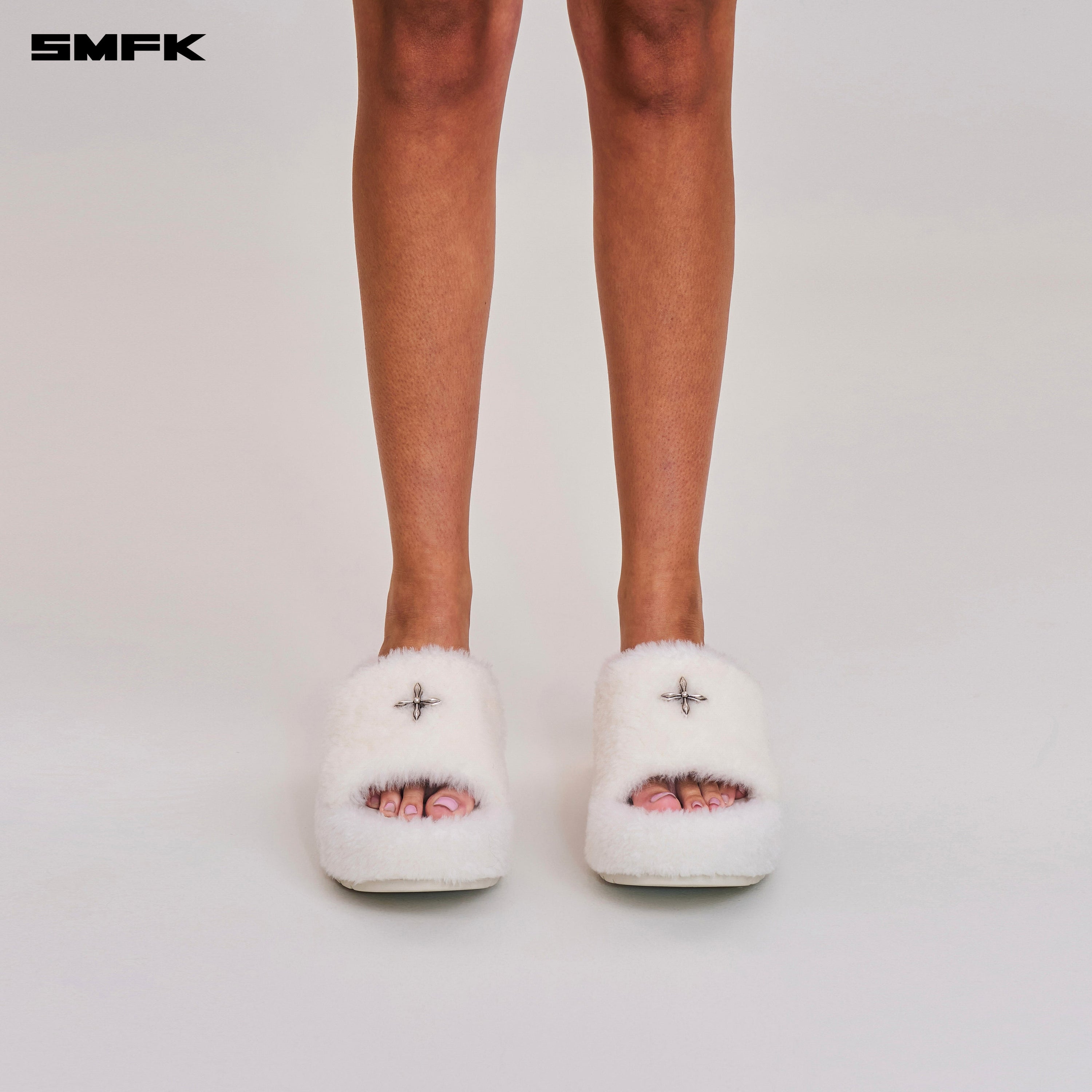 COMPASS MODE WOOL SHEARLING UNITY  SLIPPER/HIGH SNOW MOUNTAIN WHITE