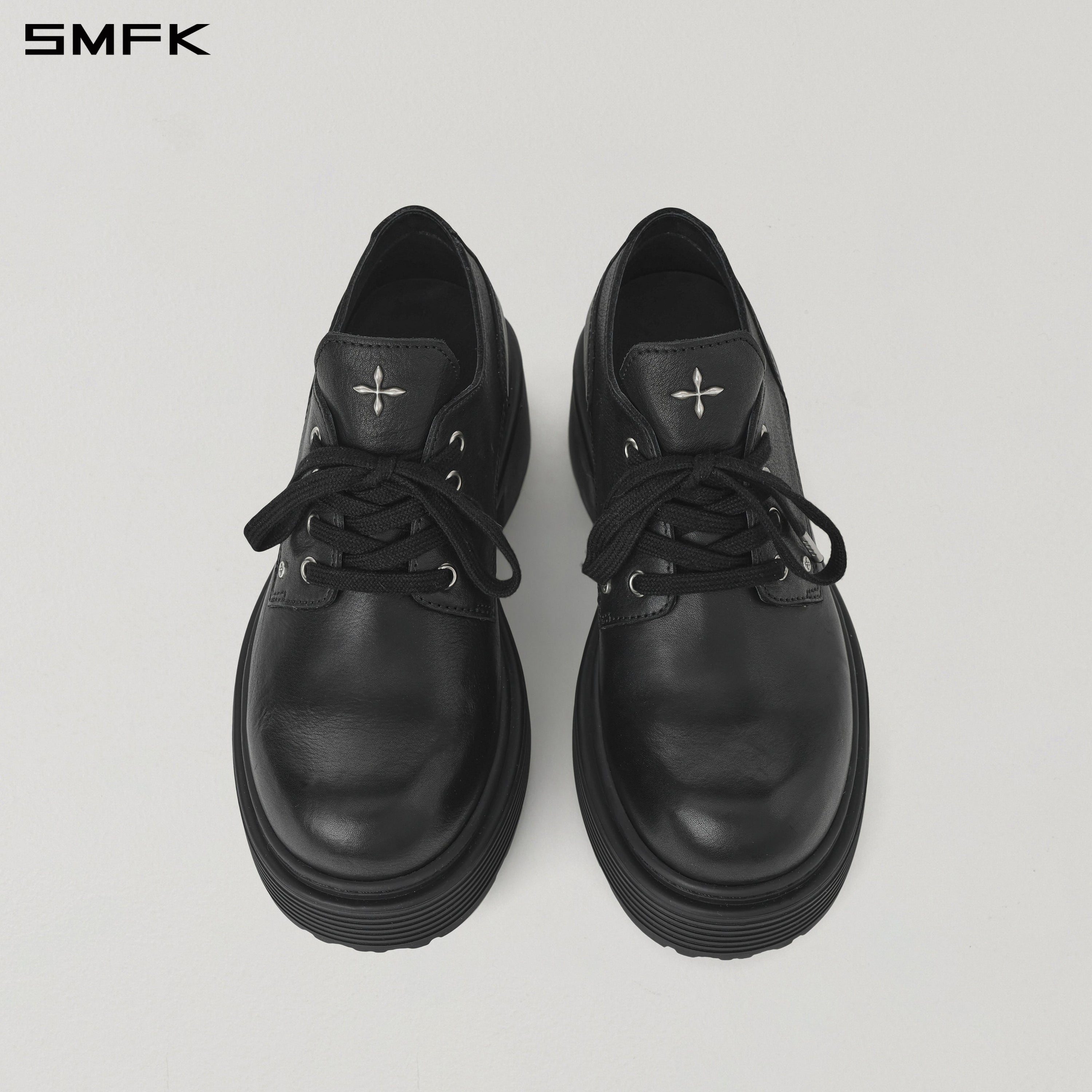 CORE LEATHER DERBY/THICK WILD BLACK