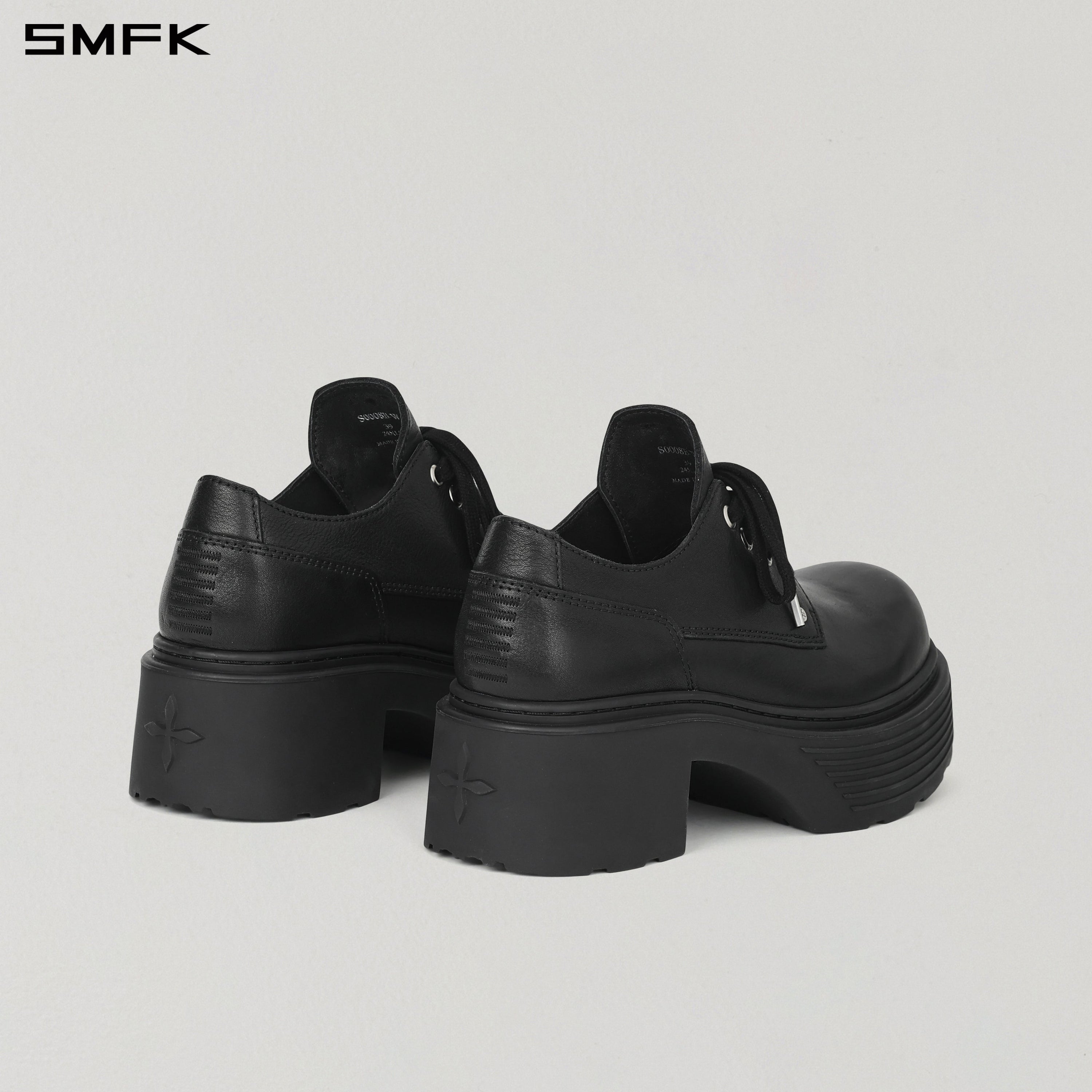 CORE LEATHER DERBY/THICK WILD BLACK