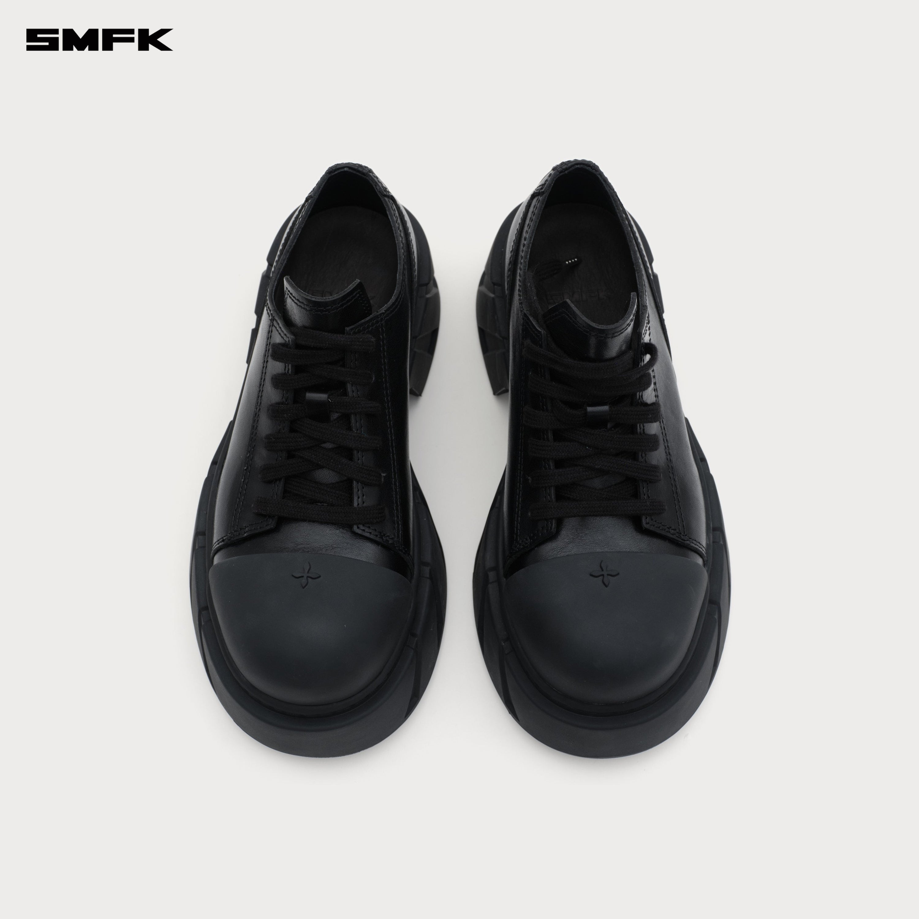 Future Mirage High Heeled Leather Sneakers Wild Black