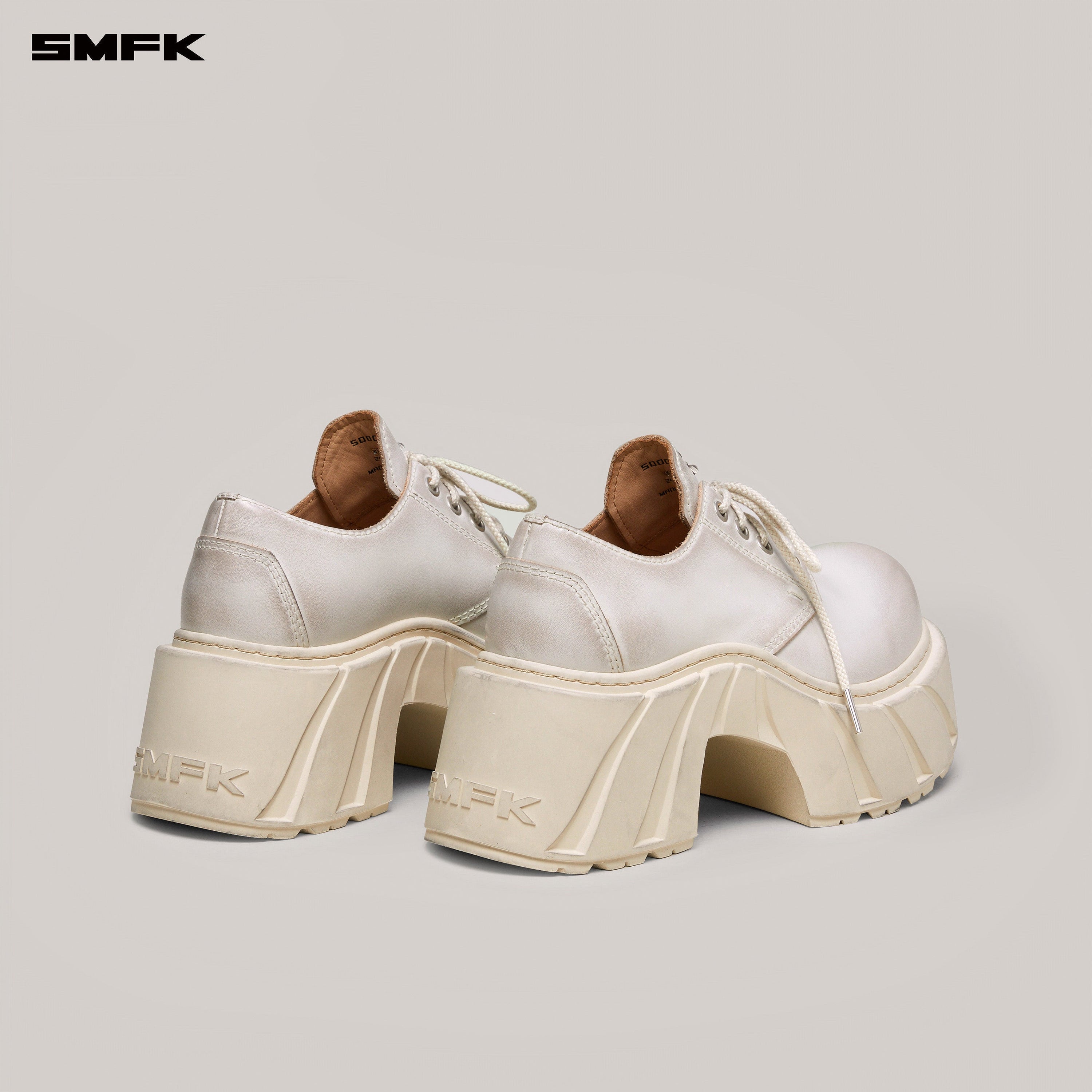 FUTURE MIRAGE LEATHER HIGH HEEL DERBY SNOW MOUNTAIN