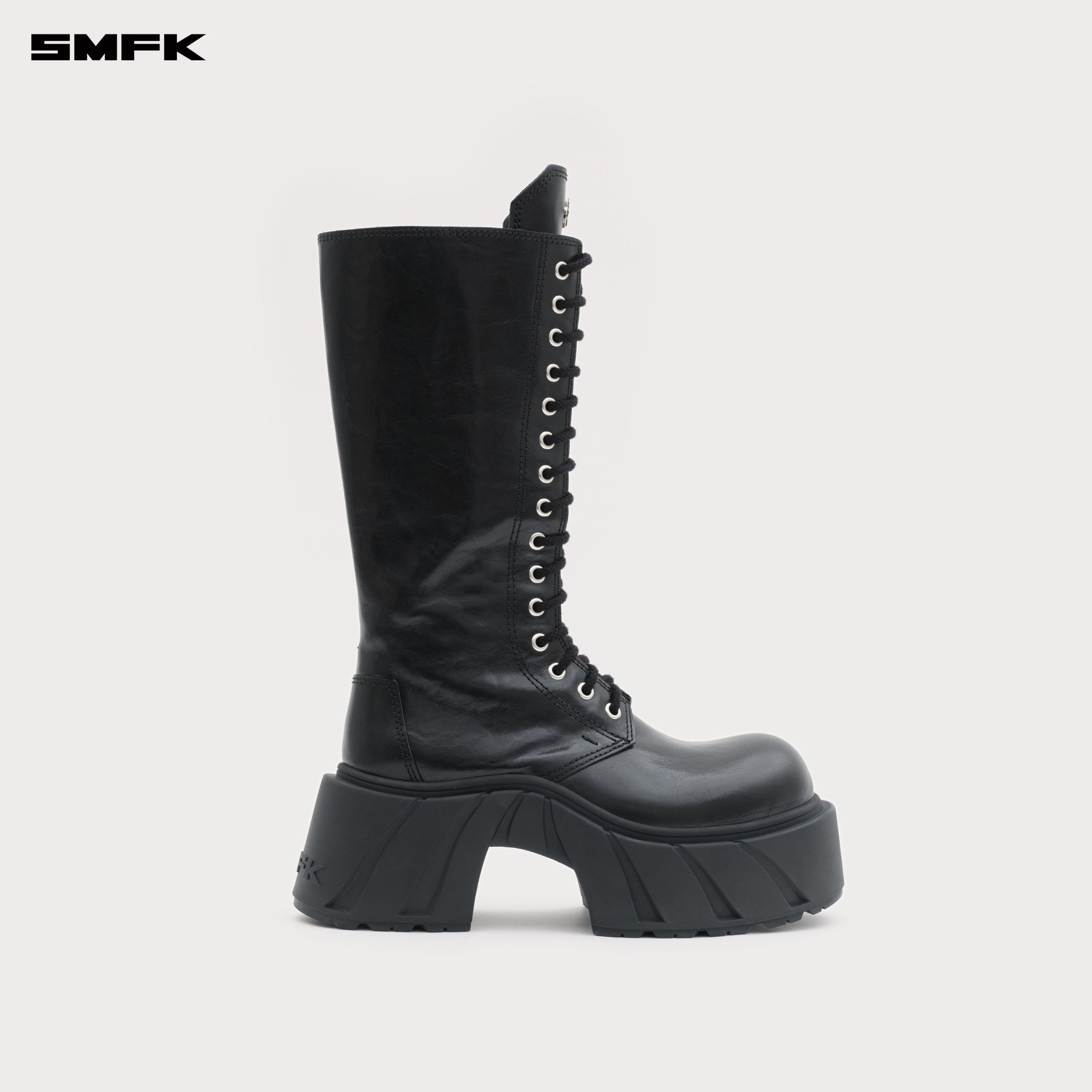 Future Mirage Leather High Rider Boots Wild Black
