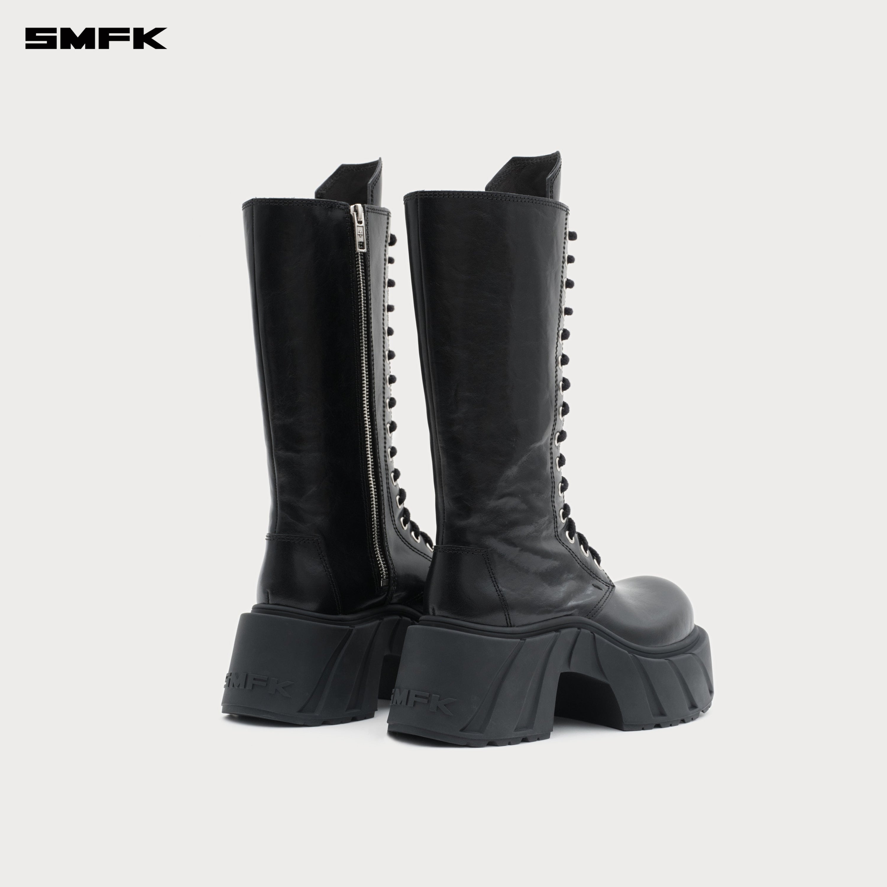 Future Mirage Leather High Rider Boots Wild Black
