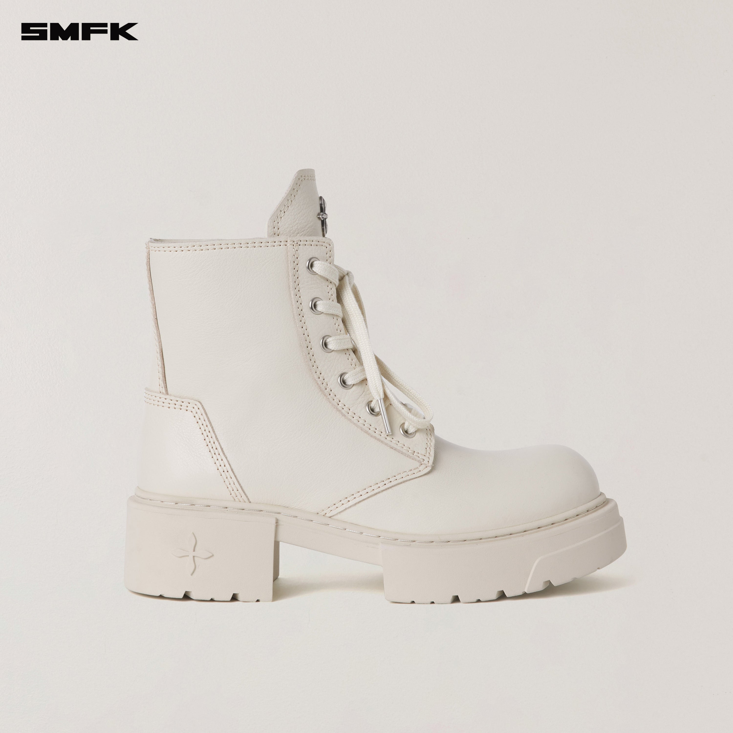 COMPASS ROVE LEATHER RIDER BOOTS SNOW MOUNTAIN WHITE