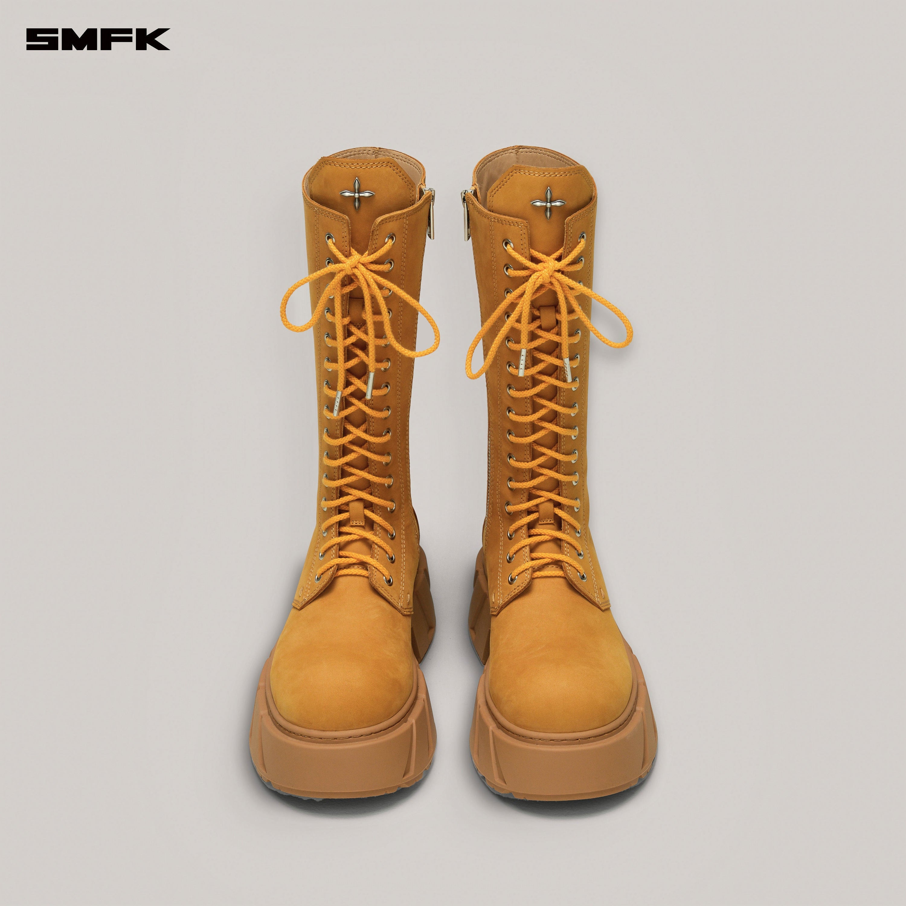 FUTURE MIRAGE LEATHER RIDER HIGH BOOTS GINGER