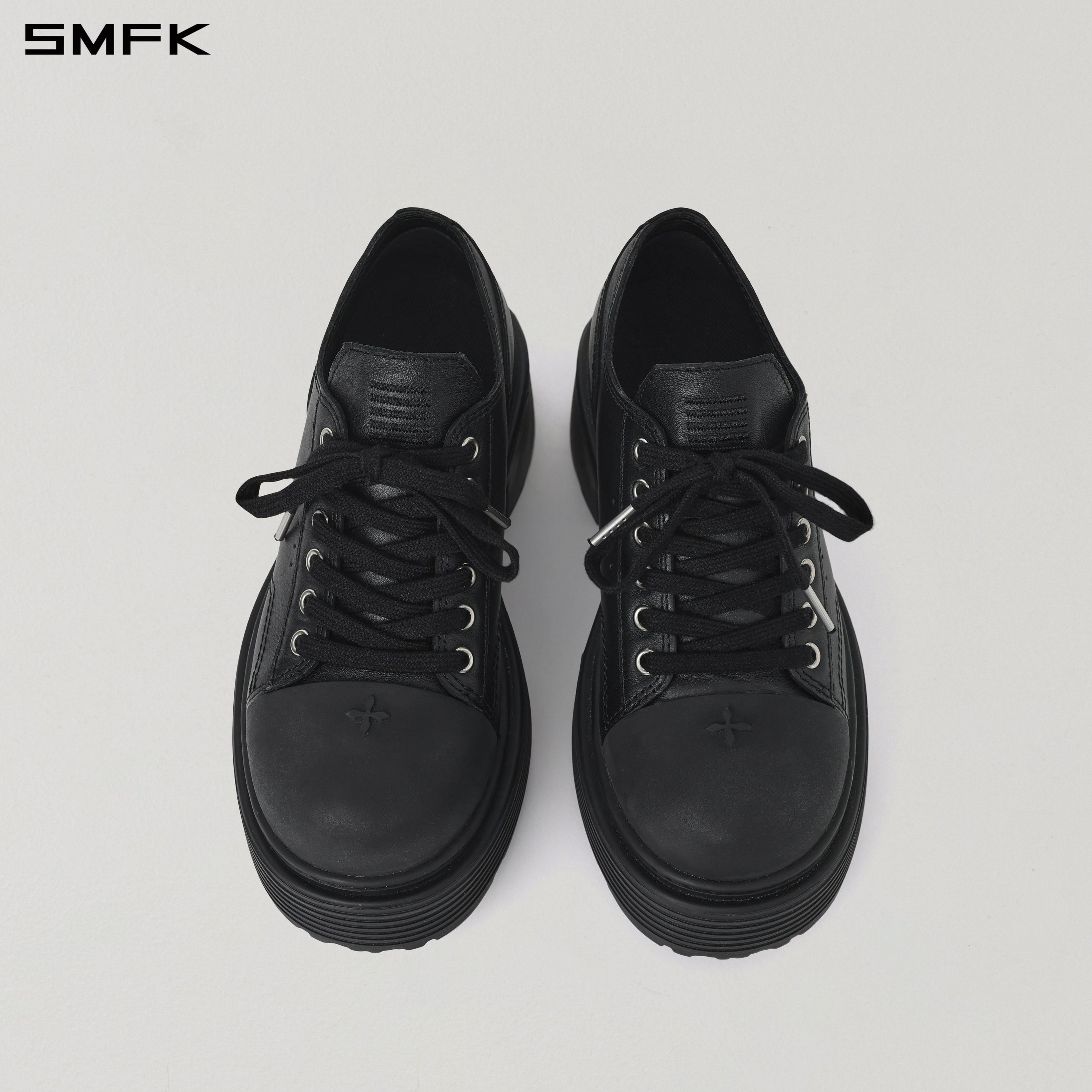 CORE LEATHER SNEAKER/THICK WILD BLACK