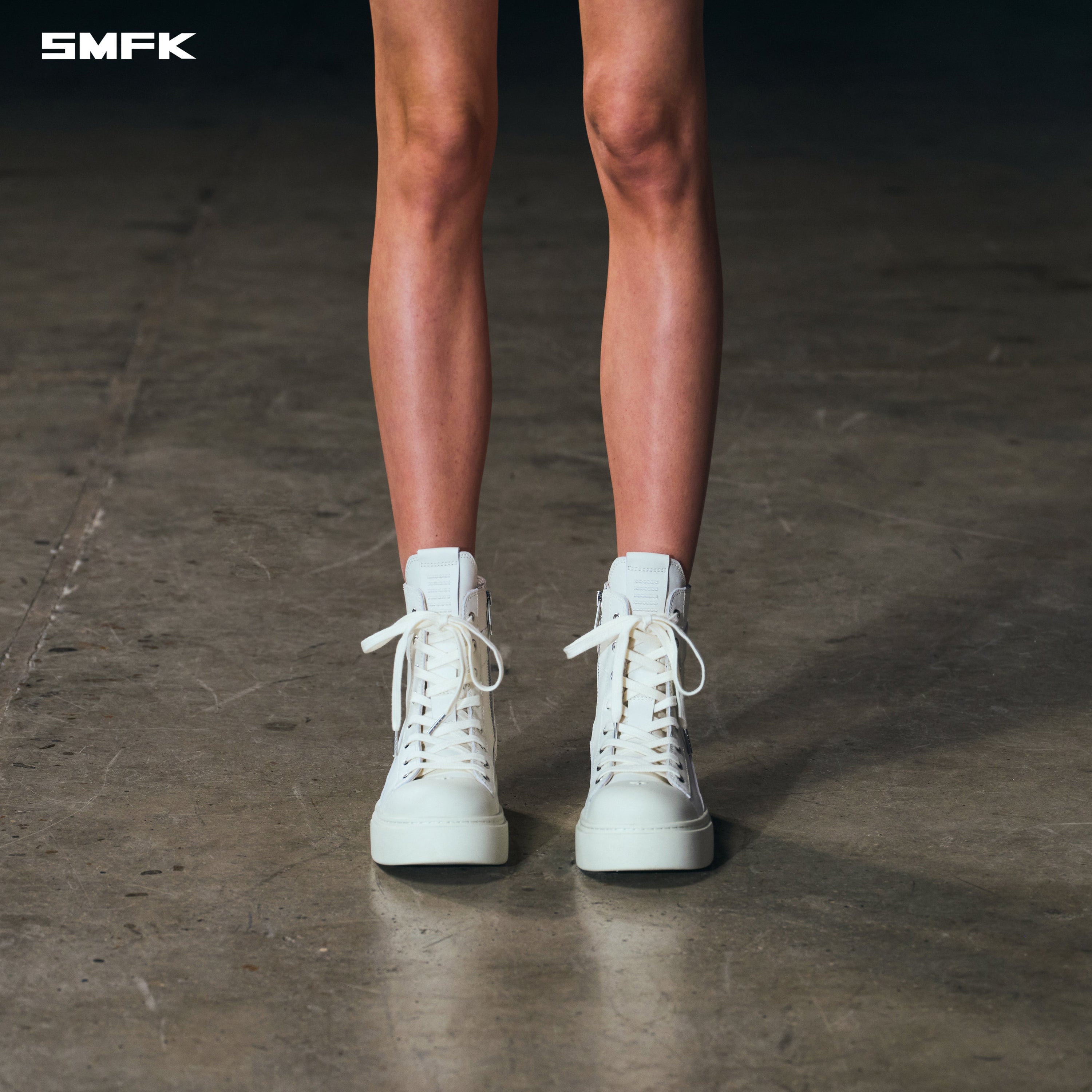 ROVE MID LEATHER SNEAKER/COW LEATHER CLOUD WHITE