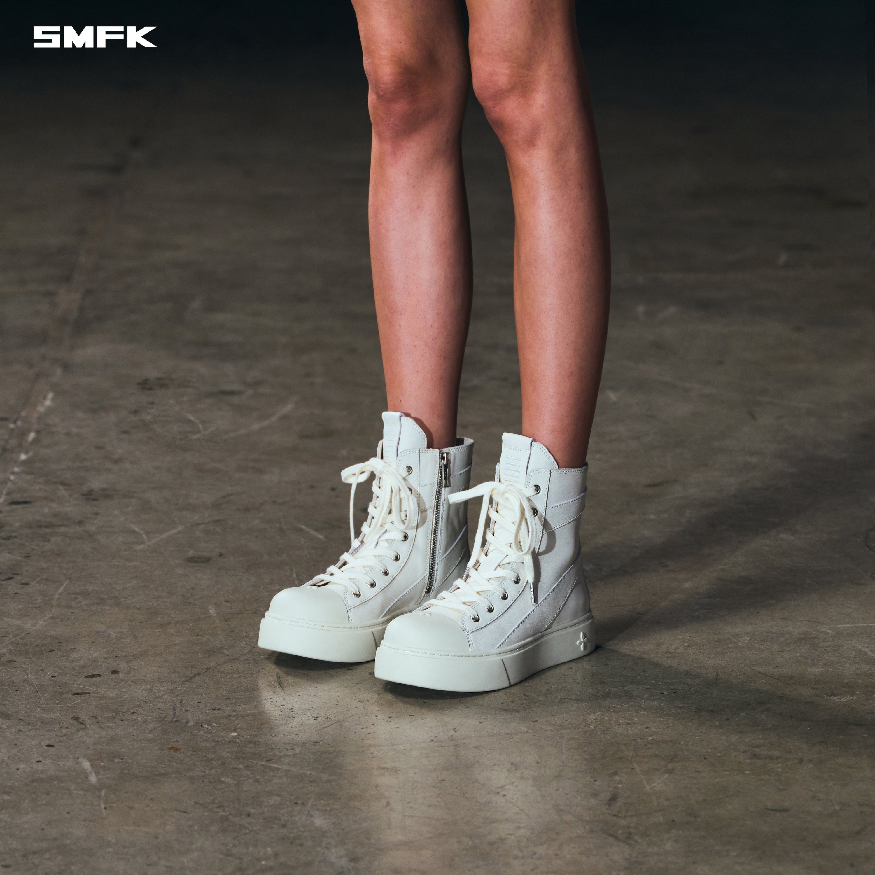 ROVE MID LEATHER SNEAKER/COW LEATHER CLOUD WHITE