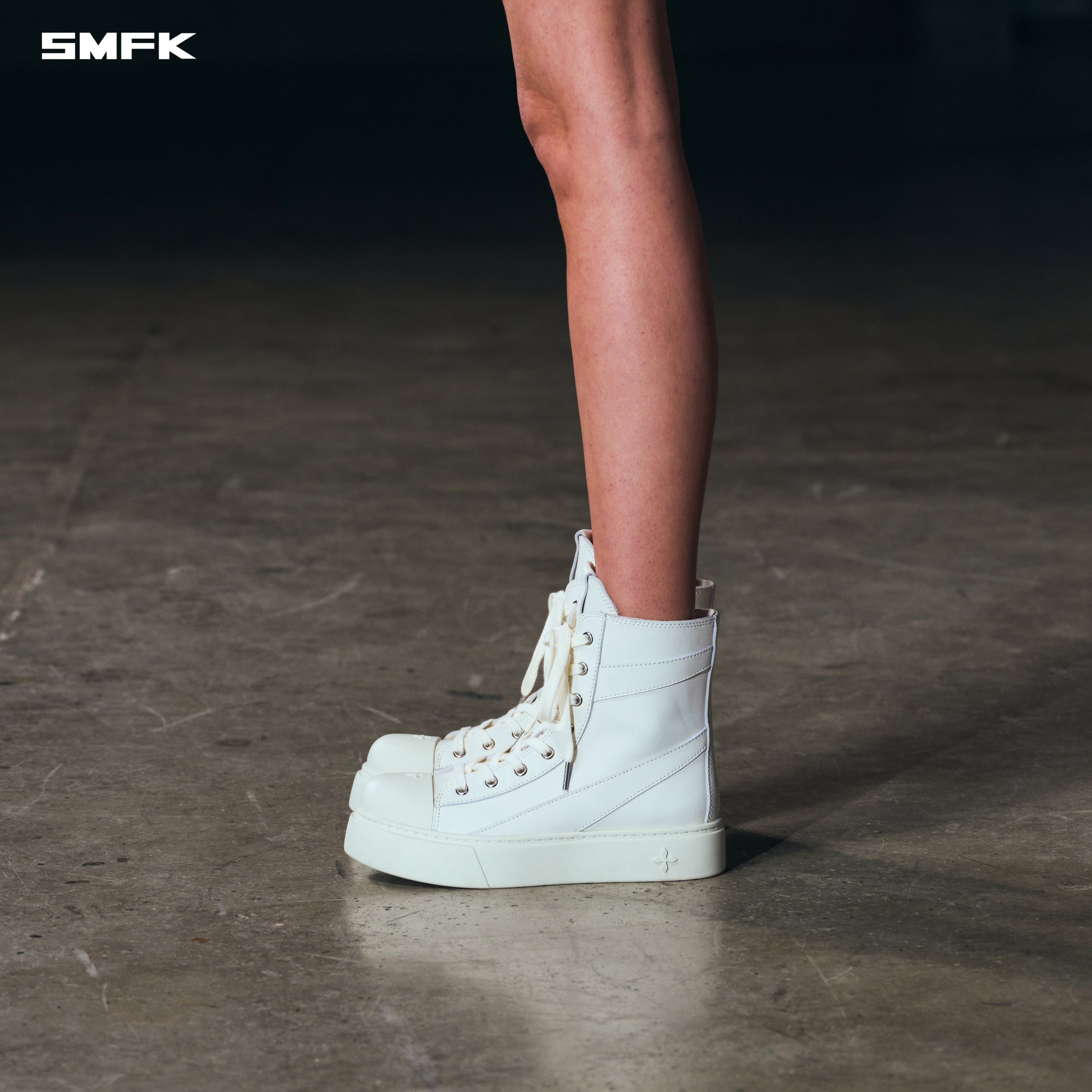 ROVE MID LEATHER SNEAKER/COW LEATHER CLOUD WHITE