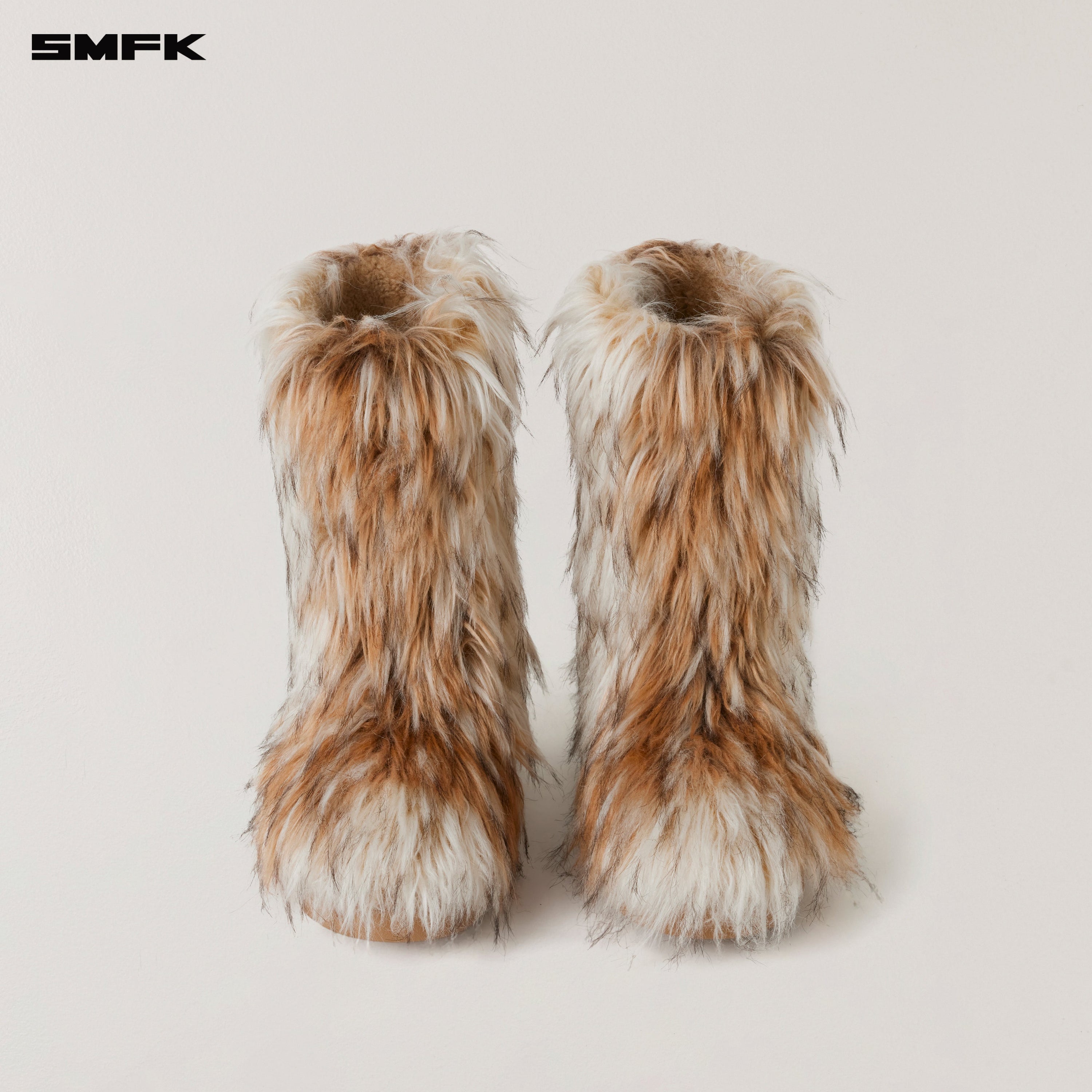 COMPASS MODE WASTELAND SHEARLING HUNTING BOOTS/MIDDLE ARCTIC WOLF WHITE