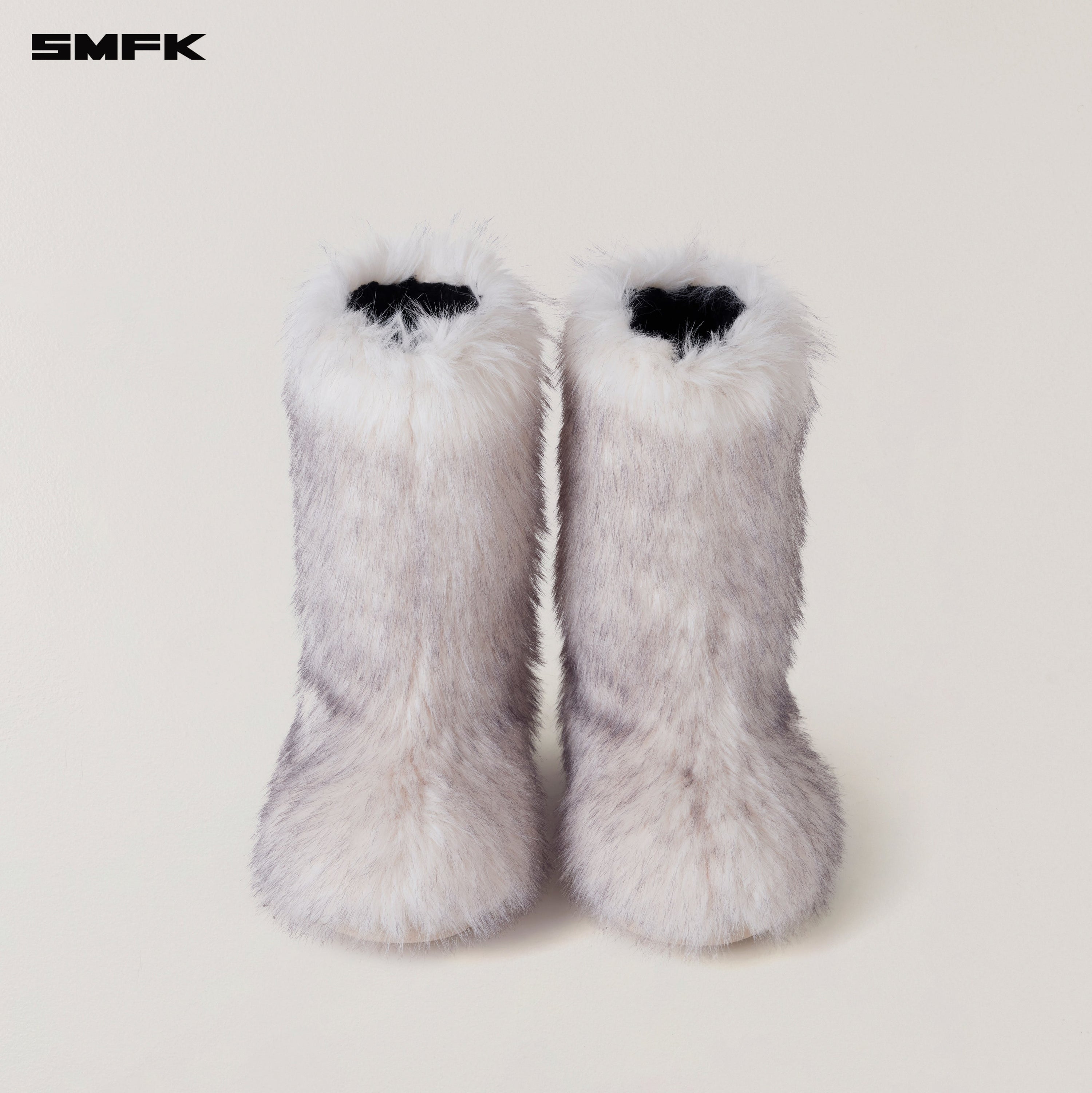 COMPASS MODE WASTELAND SHEARLING HUNTING BOOTS/MIDDLE ARCTIC FOX WHITE