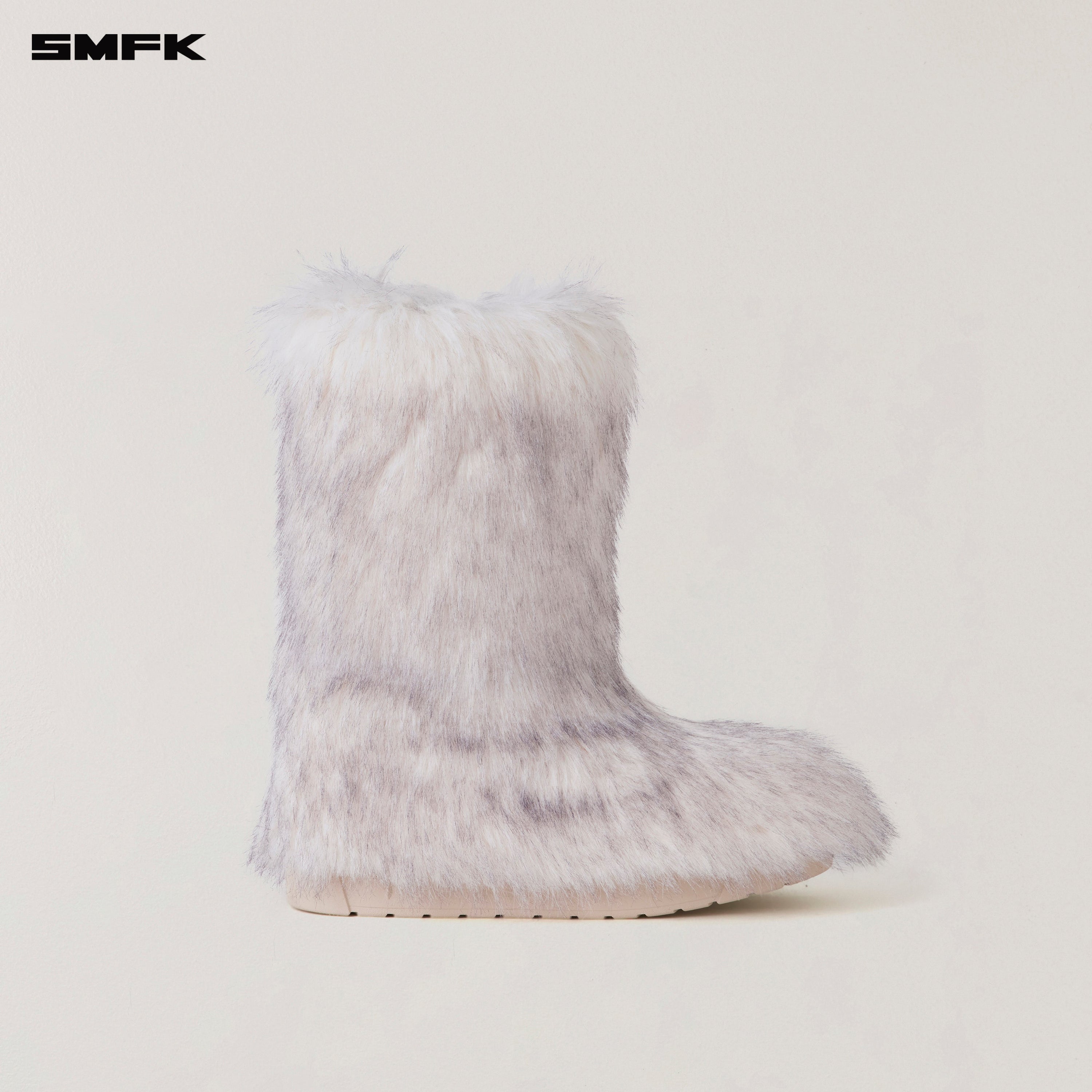 COMPASS MODE WASTELAND SHEARLING HUNTING BOOTS/MIDDLE ARCTIC FOX WHITE