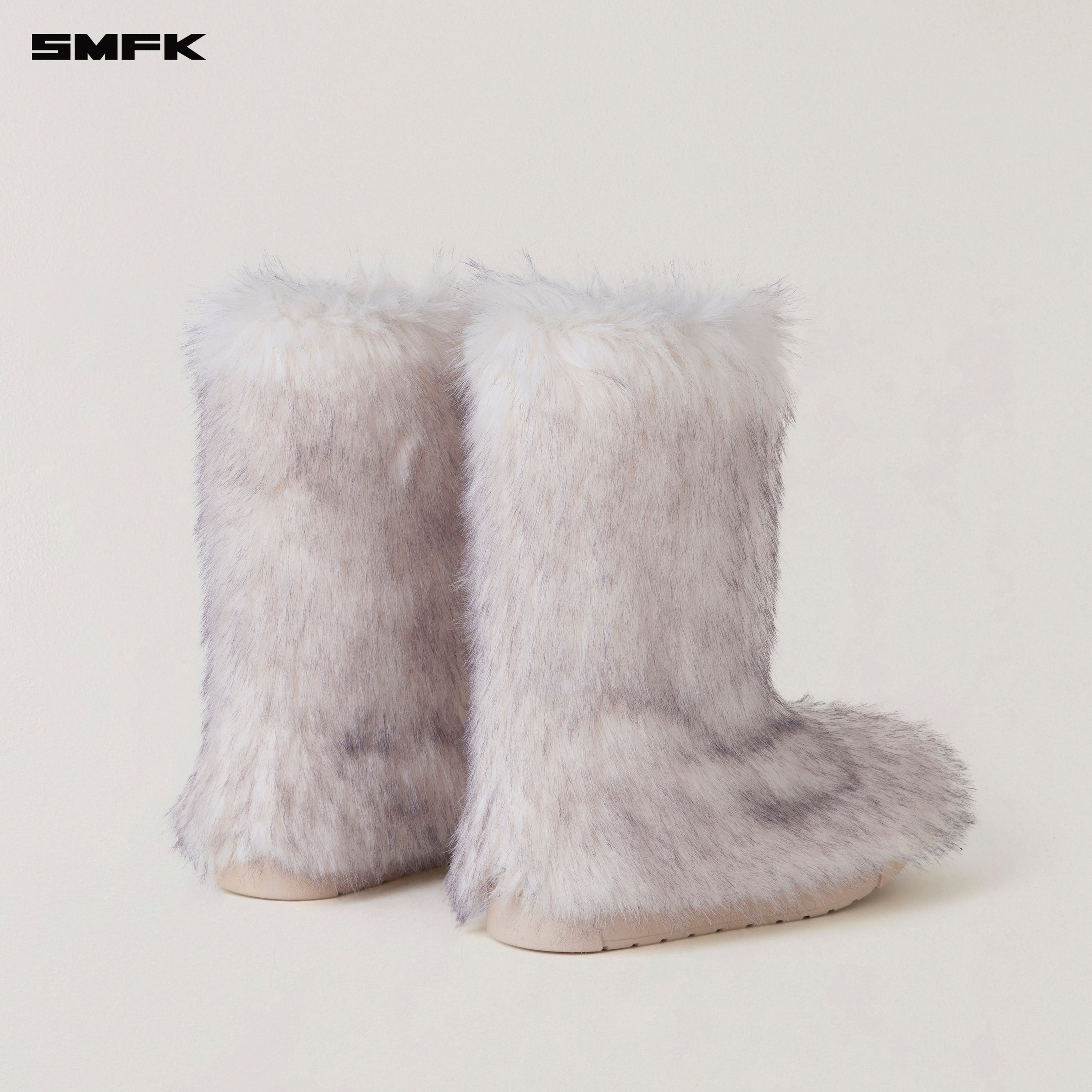 COMPASS MODE WASTELAND SHEARLING HUNTING BOOTS/MIDDLE ARCTIC FOX WHITE