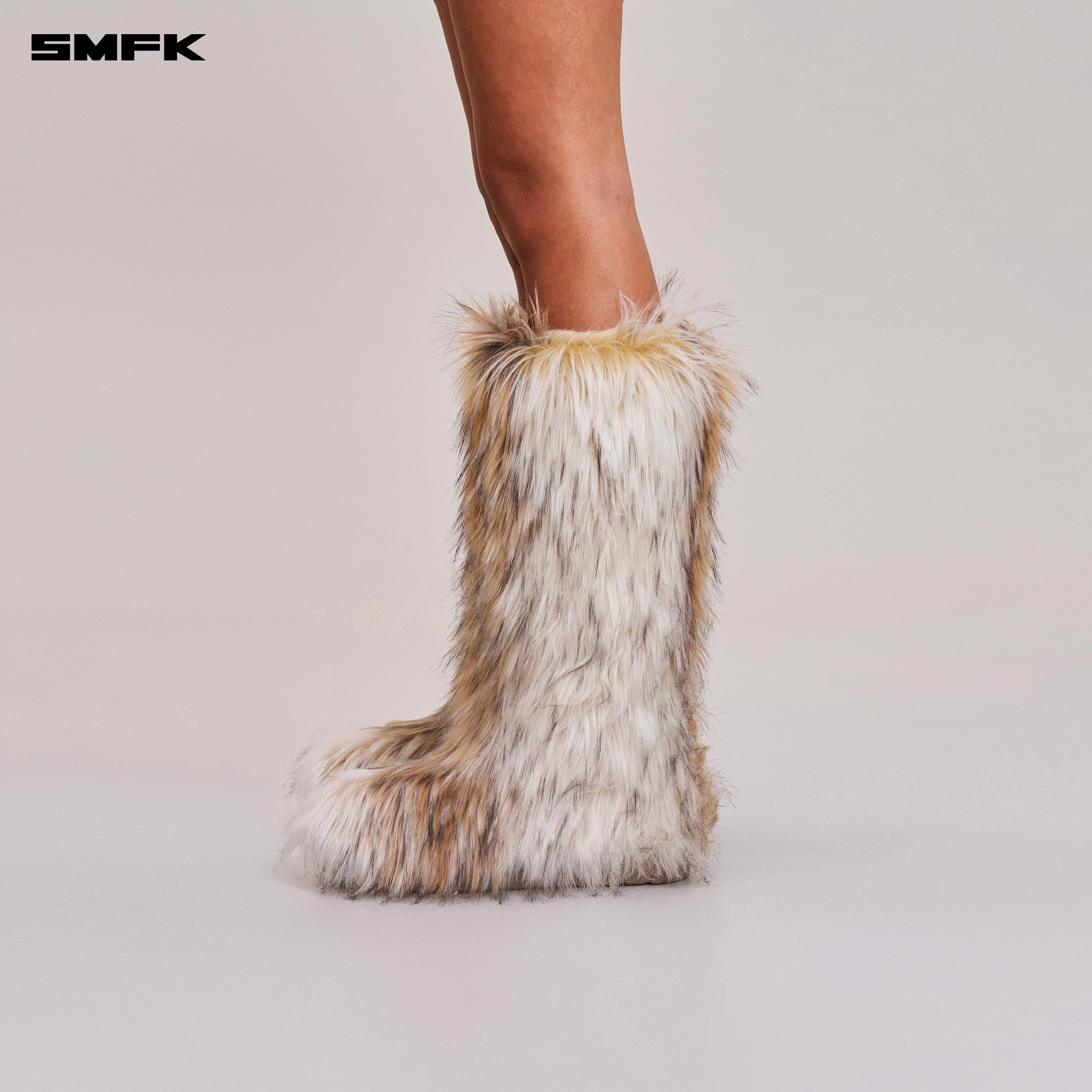 COMPASS MODE WASTELAND SHEARLING HUNTING BOOTS ARCTIC WOLF WHITE