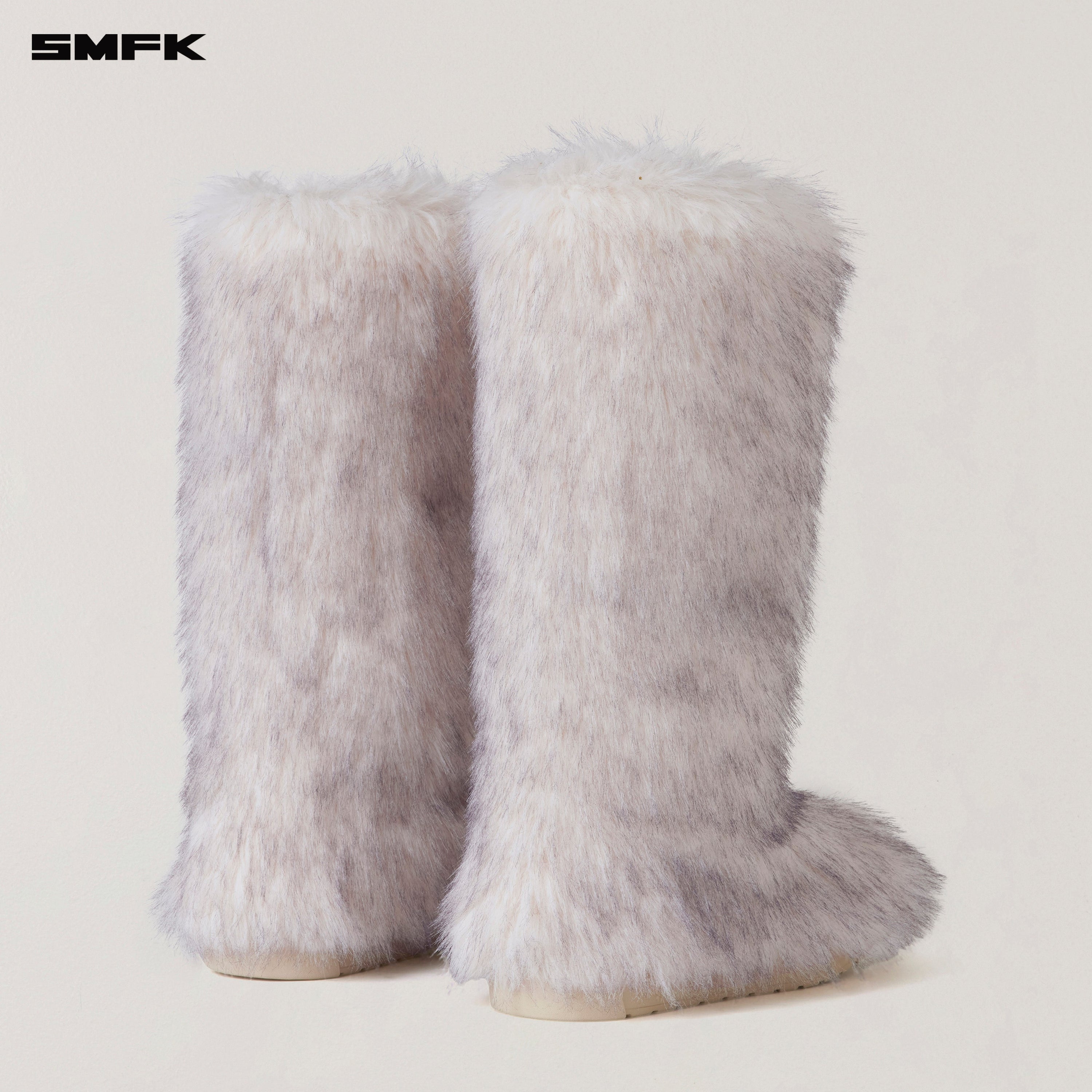 COMPASS MODE WASTELAND SHEARLING HUNTING BOOTS ARCTIC FOX WHITE