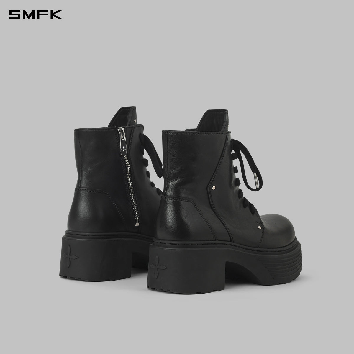 CORE LEATHER MOTORCYCLE BOOTS/THICK/W WILD BLACK