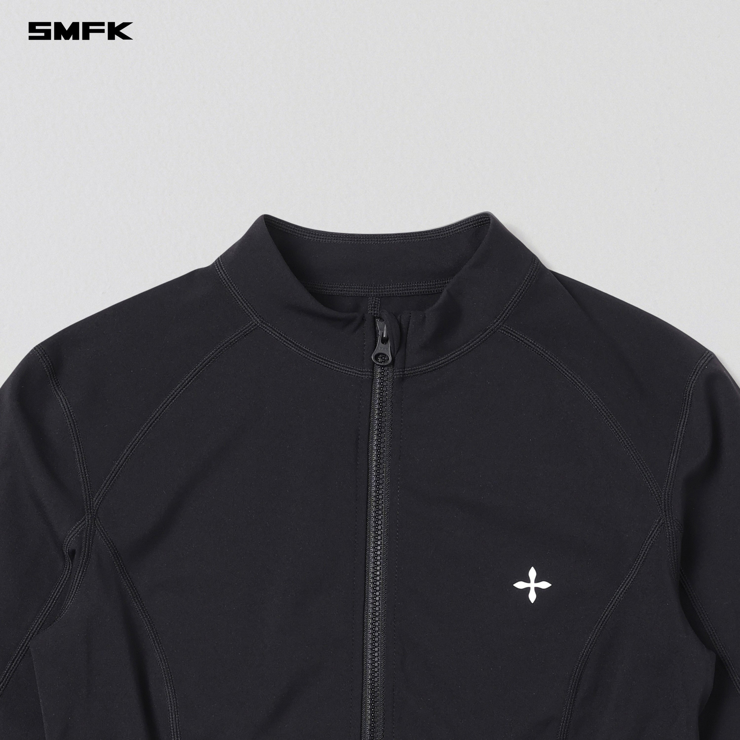 FOCUS GYM JACKET/Lycra Nylon WILD BLACK