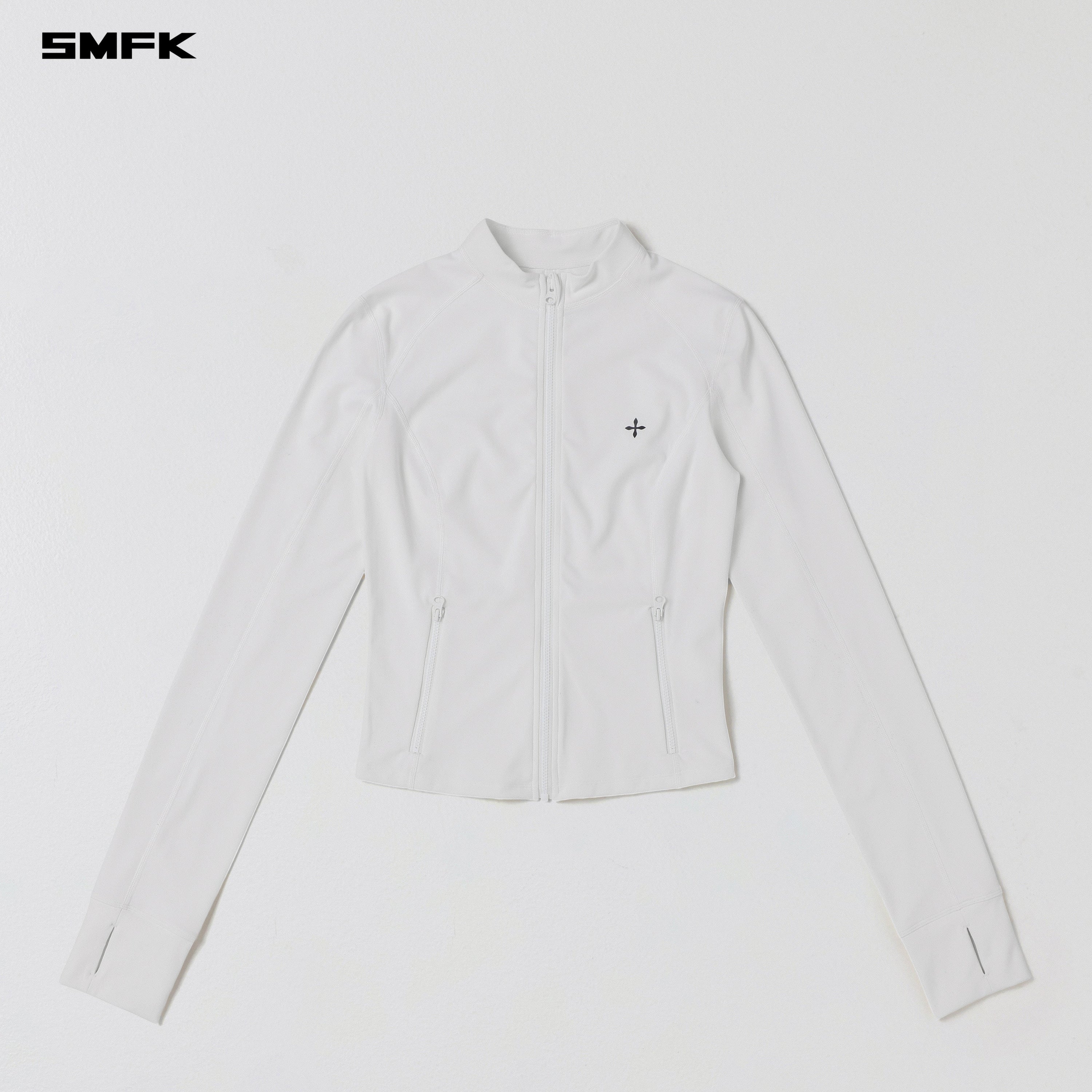 FOCUS GYM JACKET/Lycra Nylon CLOUD WHITE