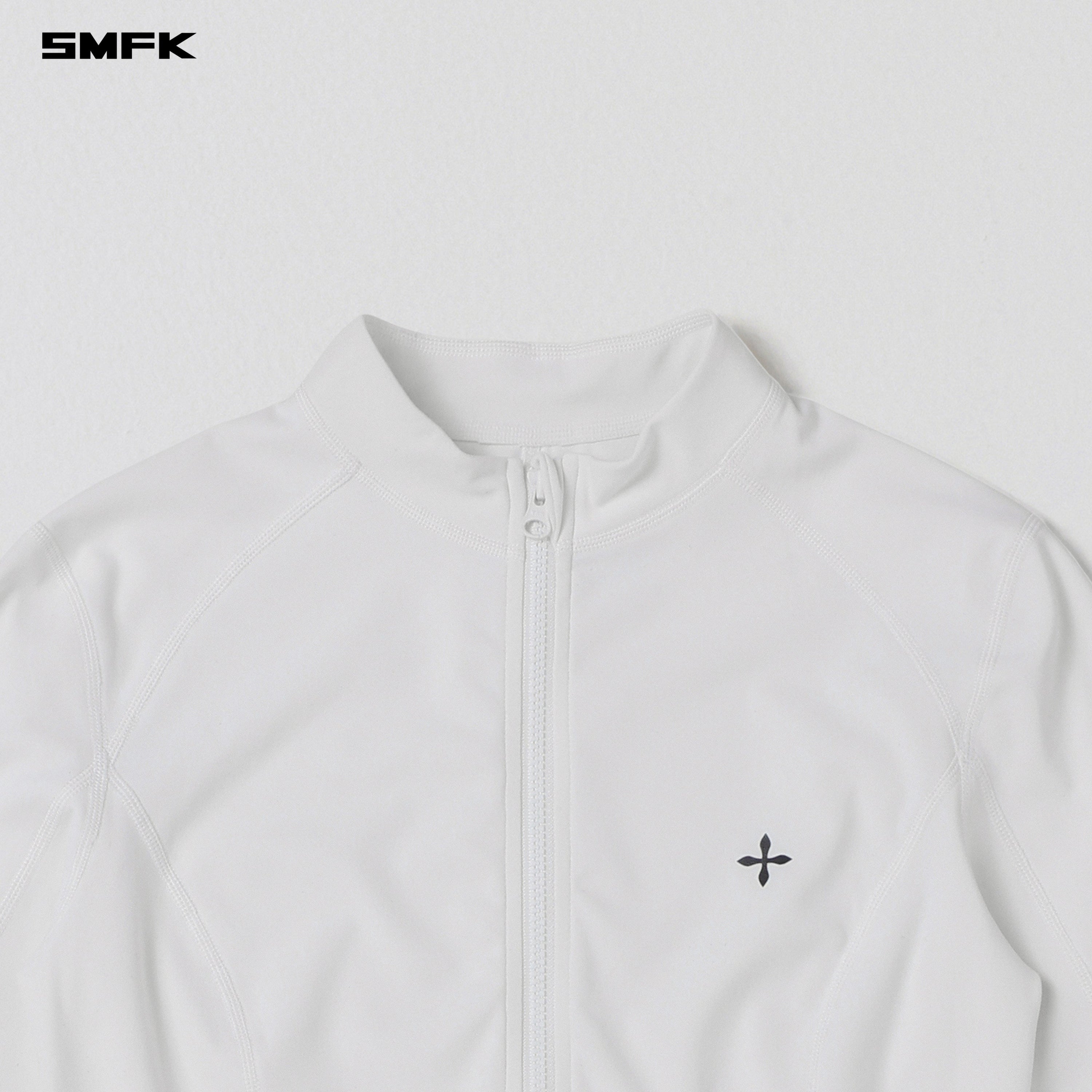 FOCUS GYM JACKET/Lycra Nylon CLOUD WHITE