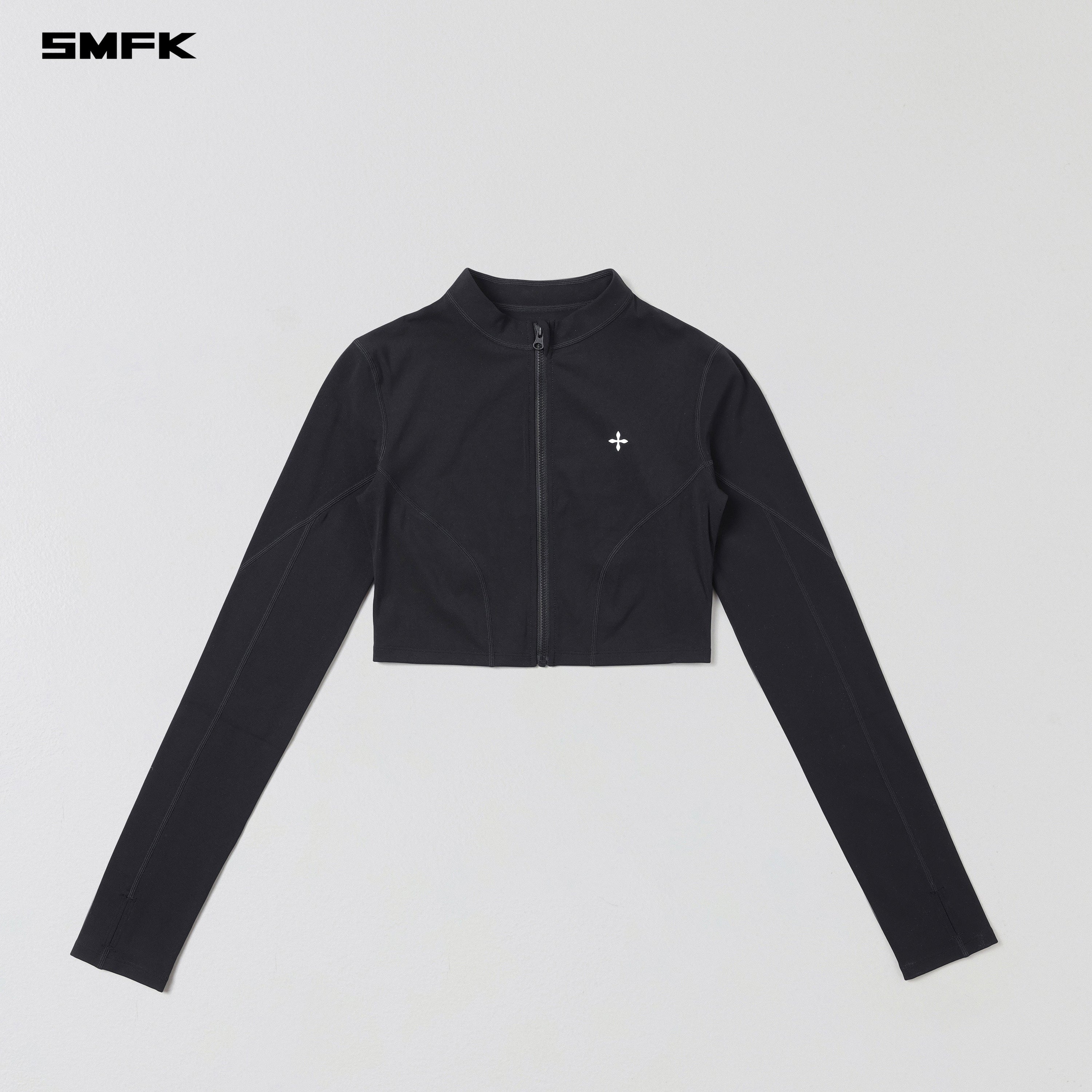 FOCUS GYM SHORT JACKET/Lycra Nylon WILD BLACK