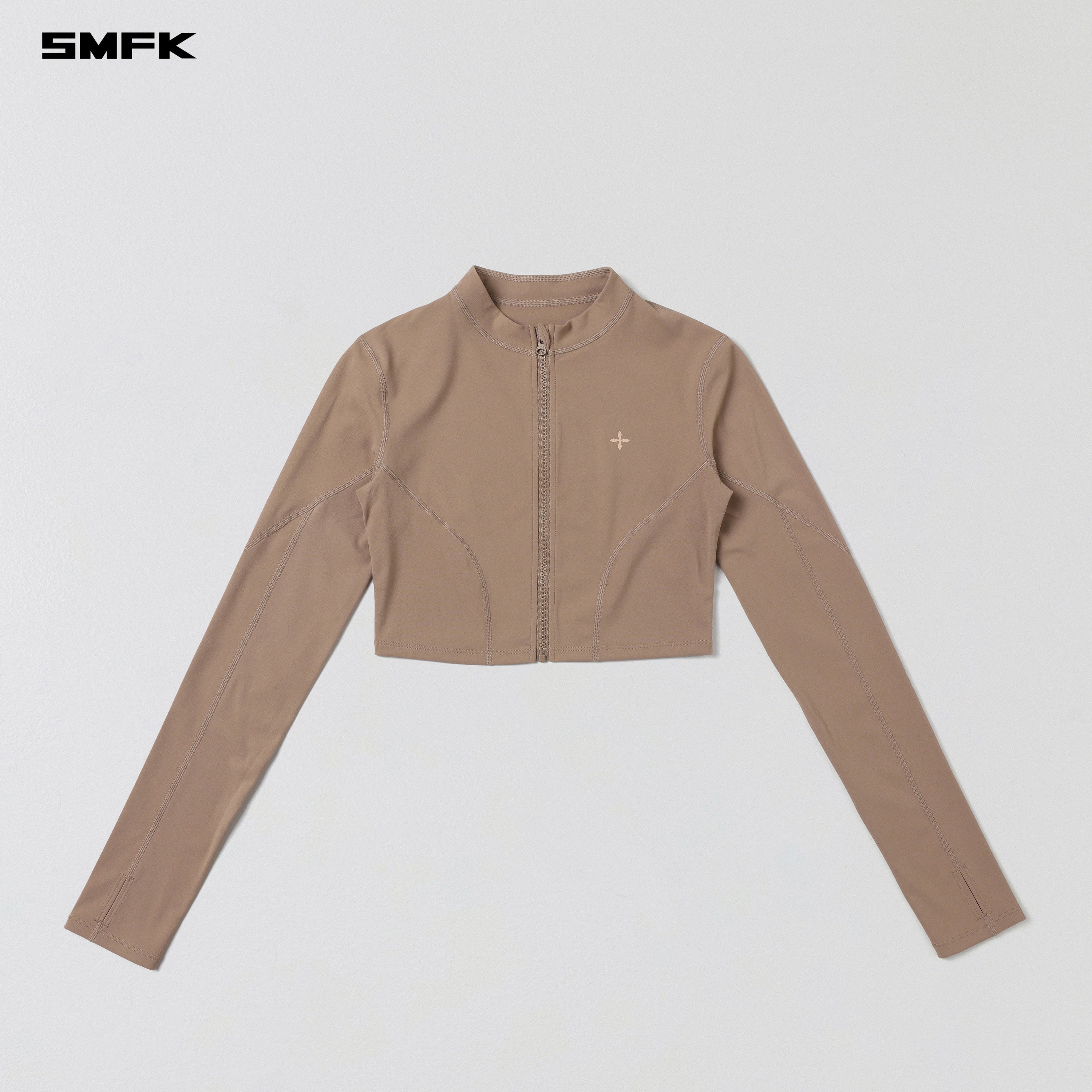 FOCUS GYM SHORT JACKET/Lycra Nylon WILD BROWN