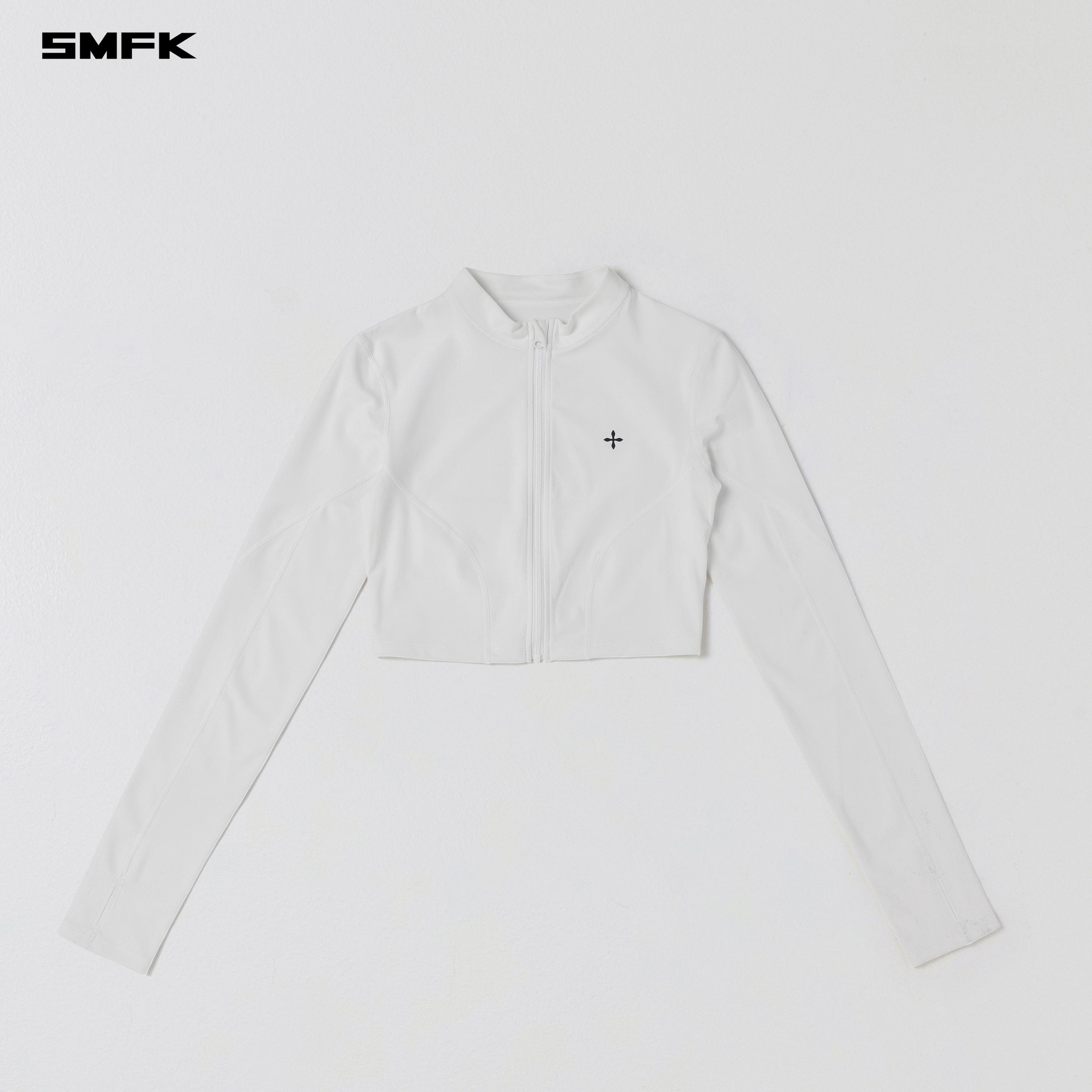 FOCUS GYM SHORT JACKET/Lycra Nylon CLOUD WHITE
