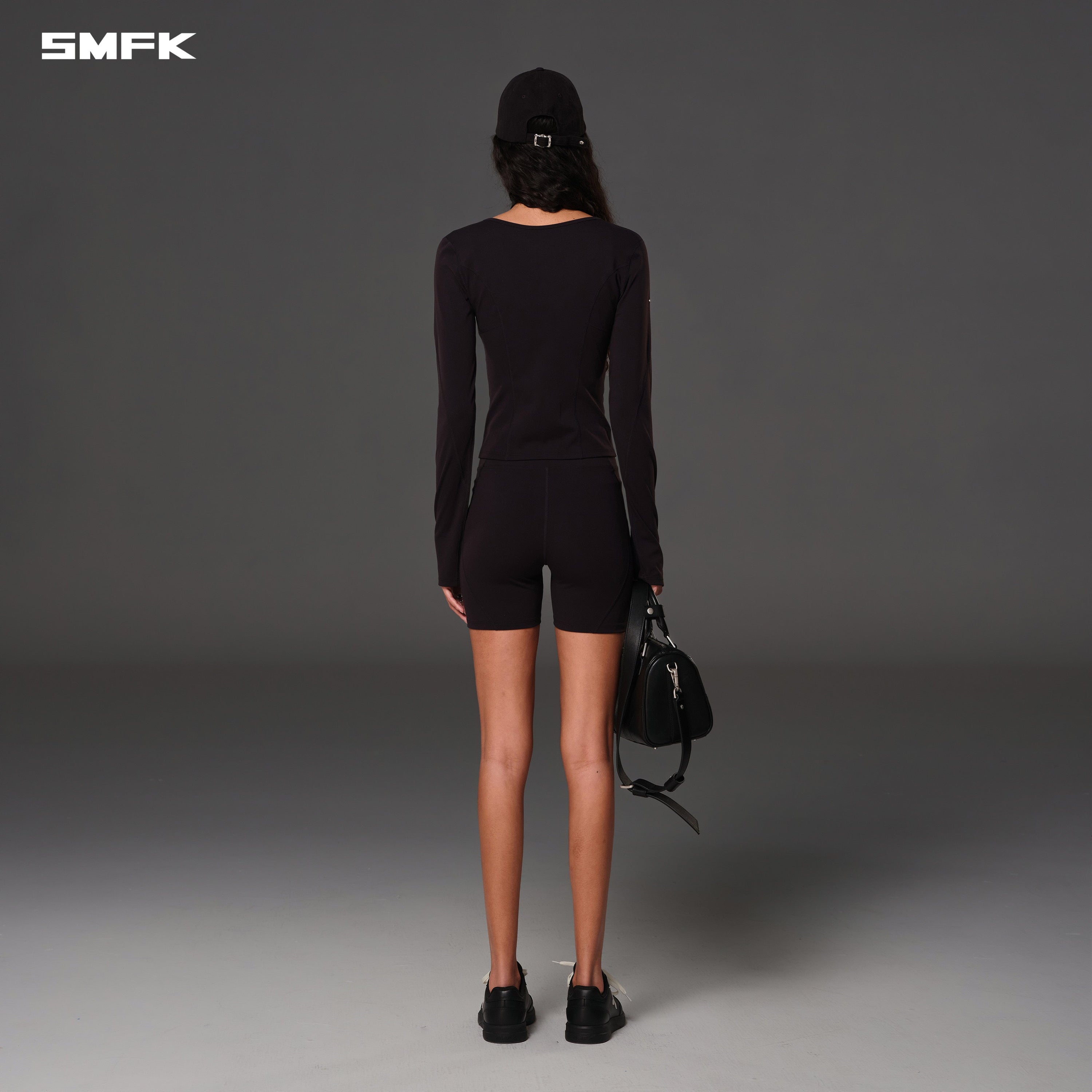 FOCUS GYM CARDIGAN/Lycra Nylon WILD BLACK