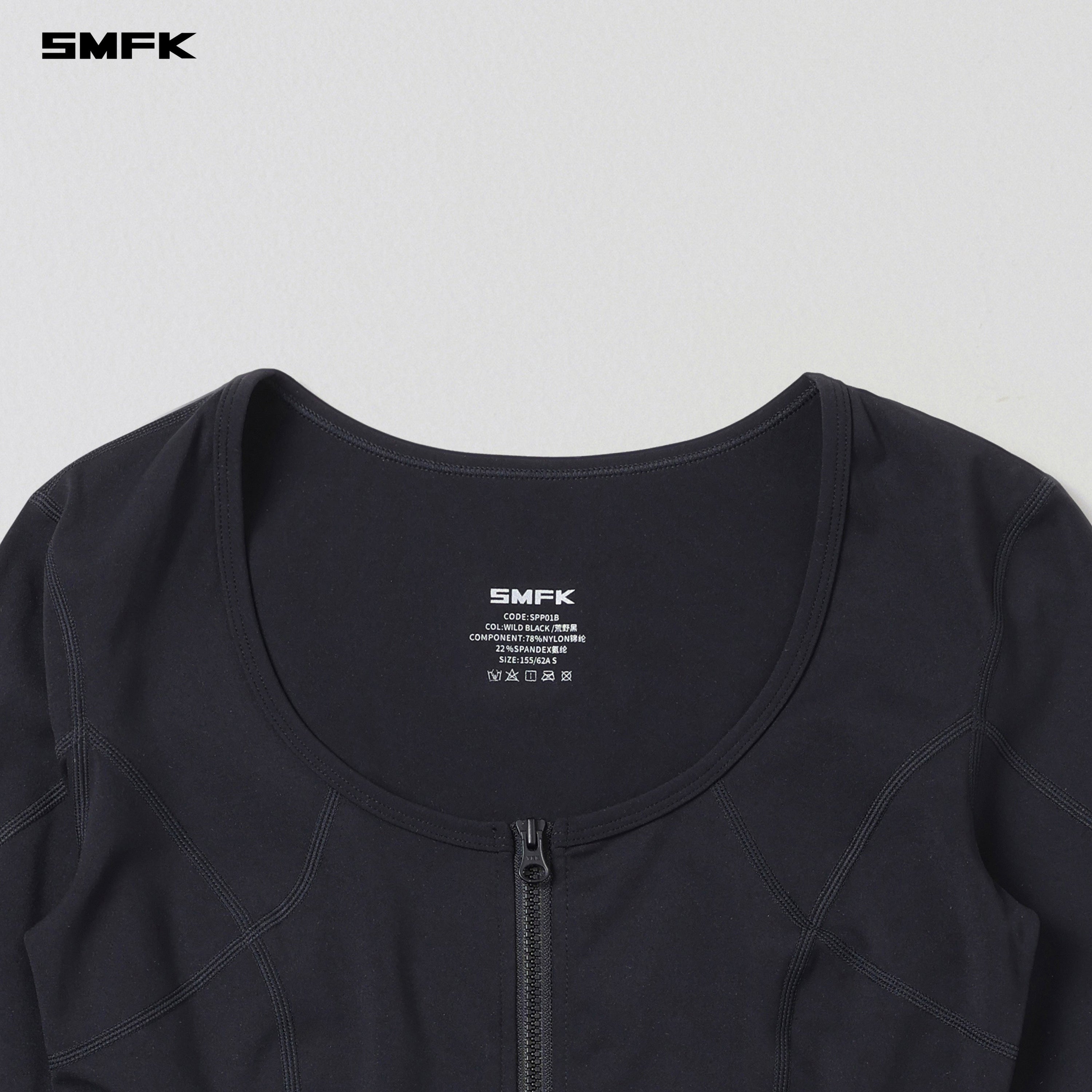 FOCUS GYM CARDIGAN/Lycra Nylon WILD BLACK