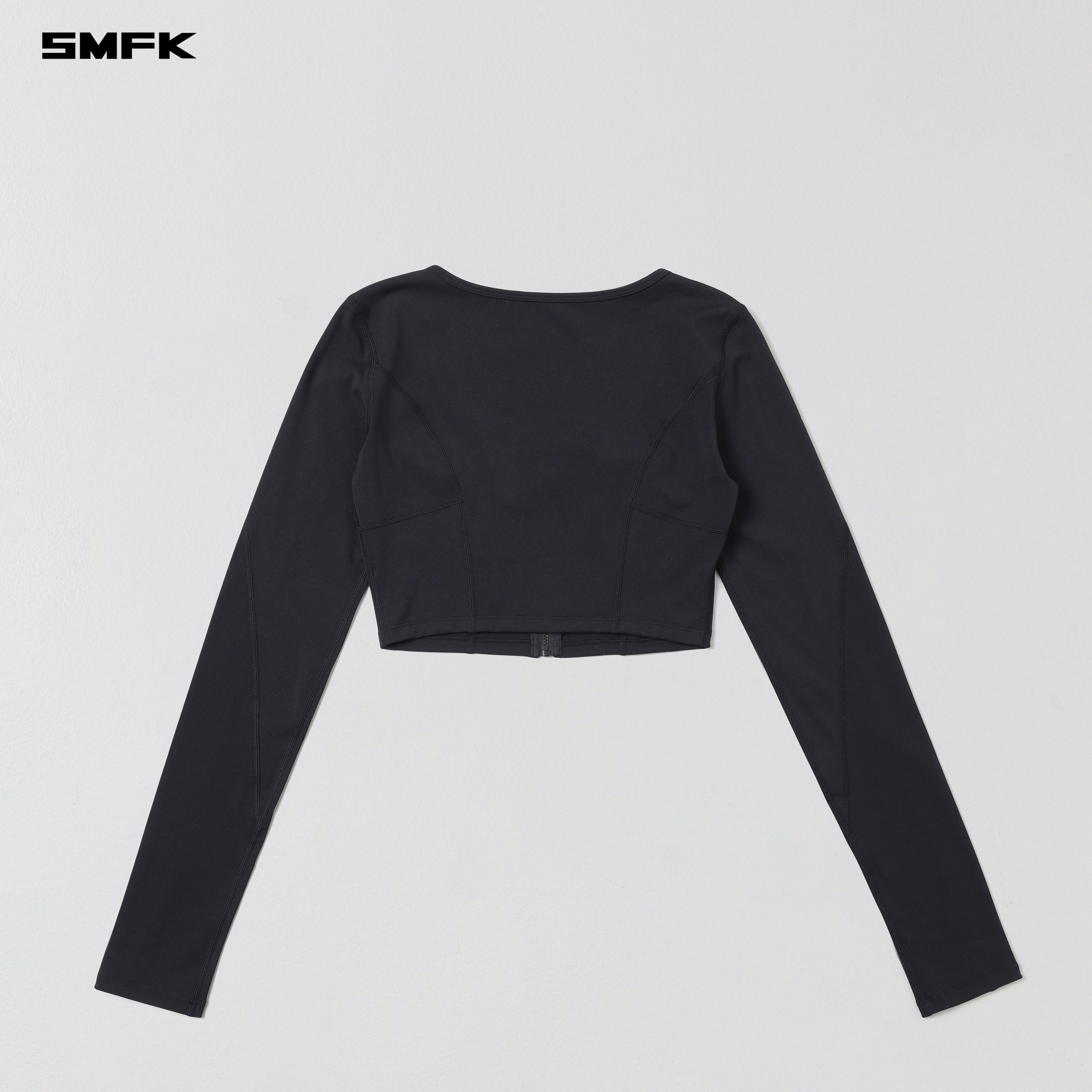 FOCUS GYM SHORT CARDIGAN/Lycra Nylon WILD BLACK