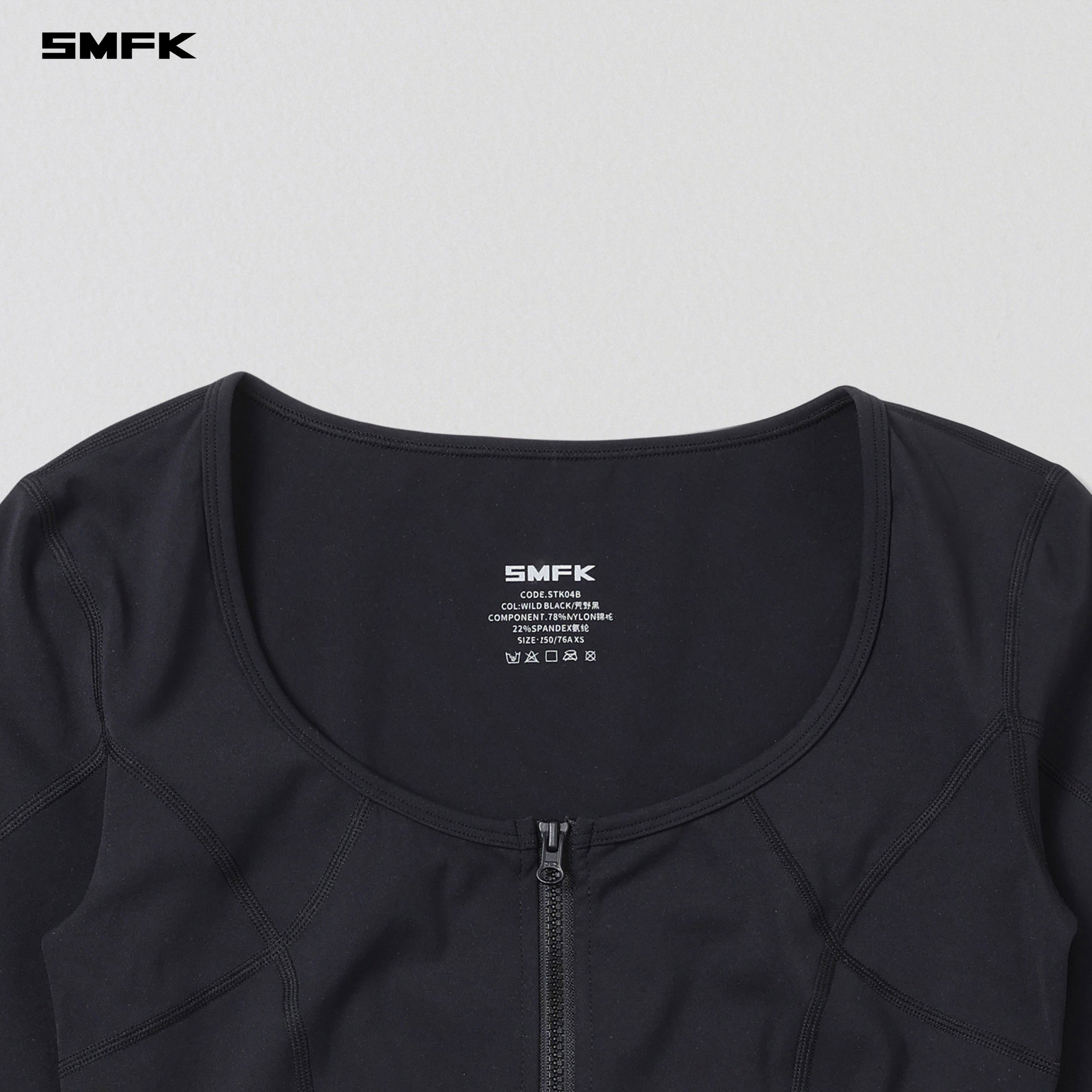 FOCUS GYM SHORT CARDIGAN/Lycra Nylon WILD BLACK