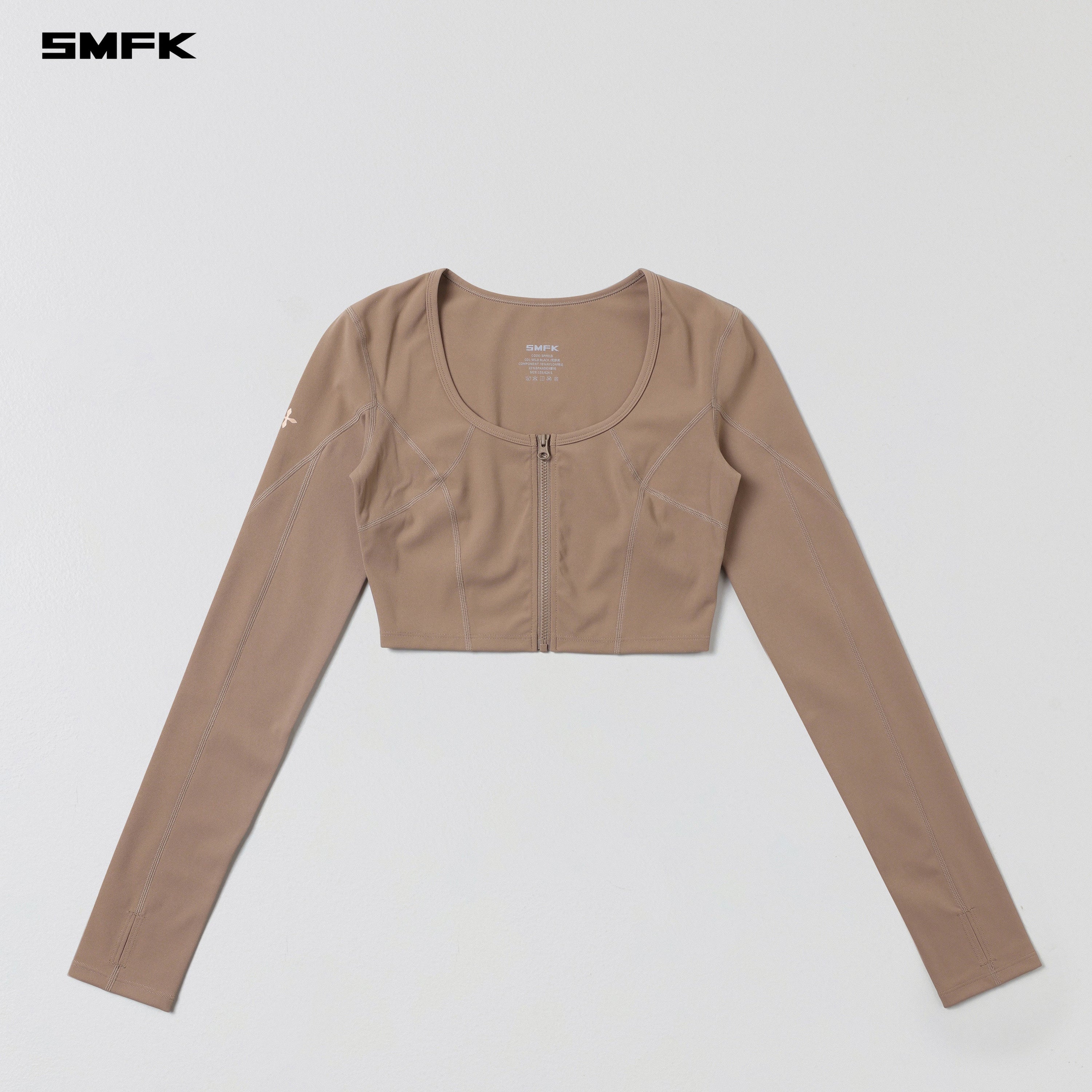FOCUS GYM SHORT CARDIGAN/Lycra Nylon WILD BROWN