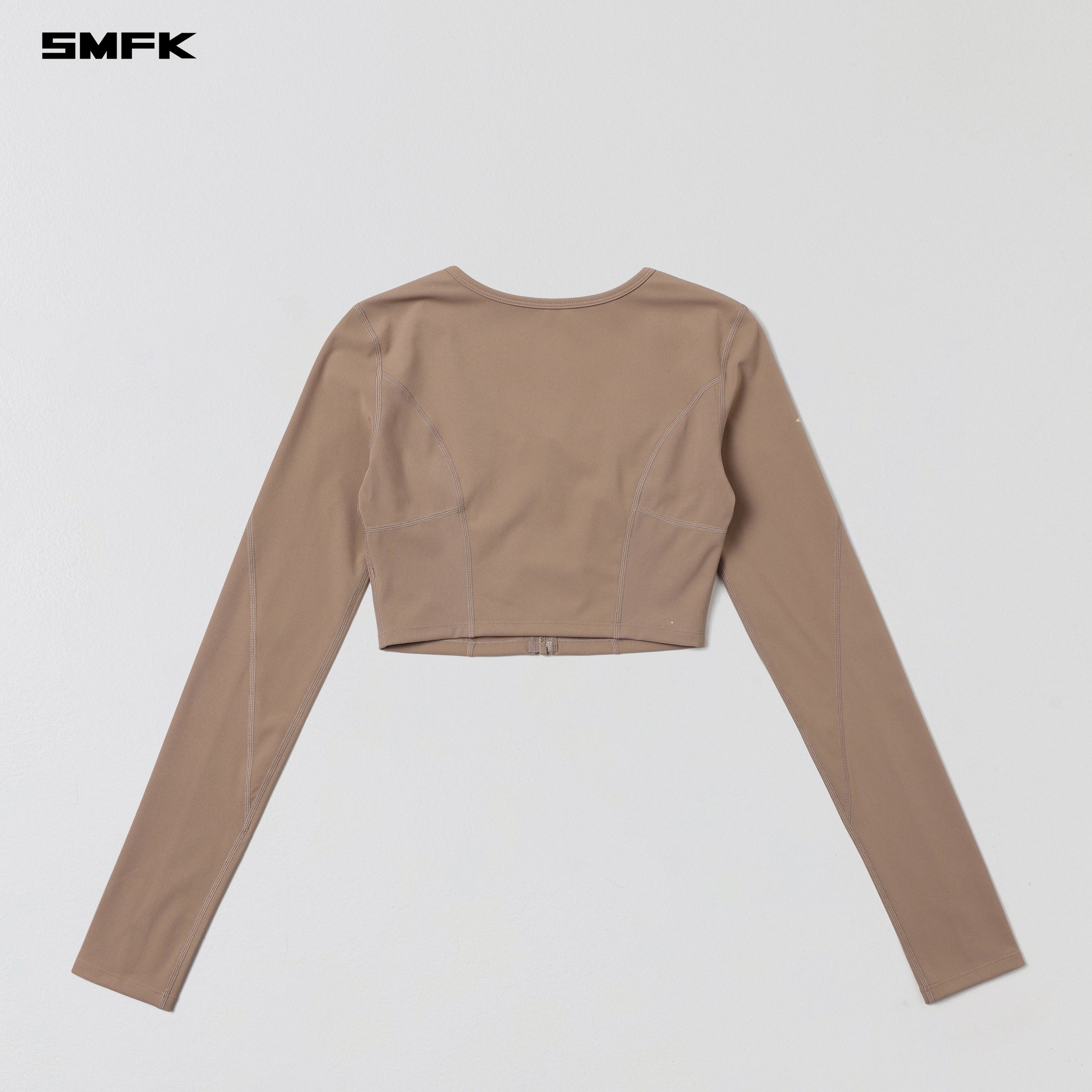 FOCUS GYM SHORT CARDIGAN/Lycra Nylon WILD BROWN